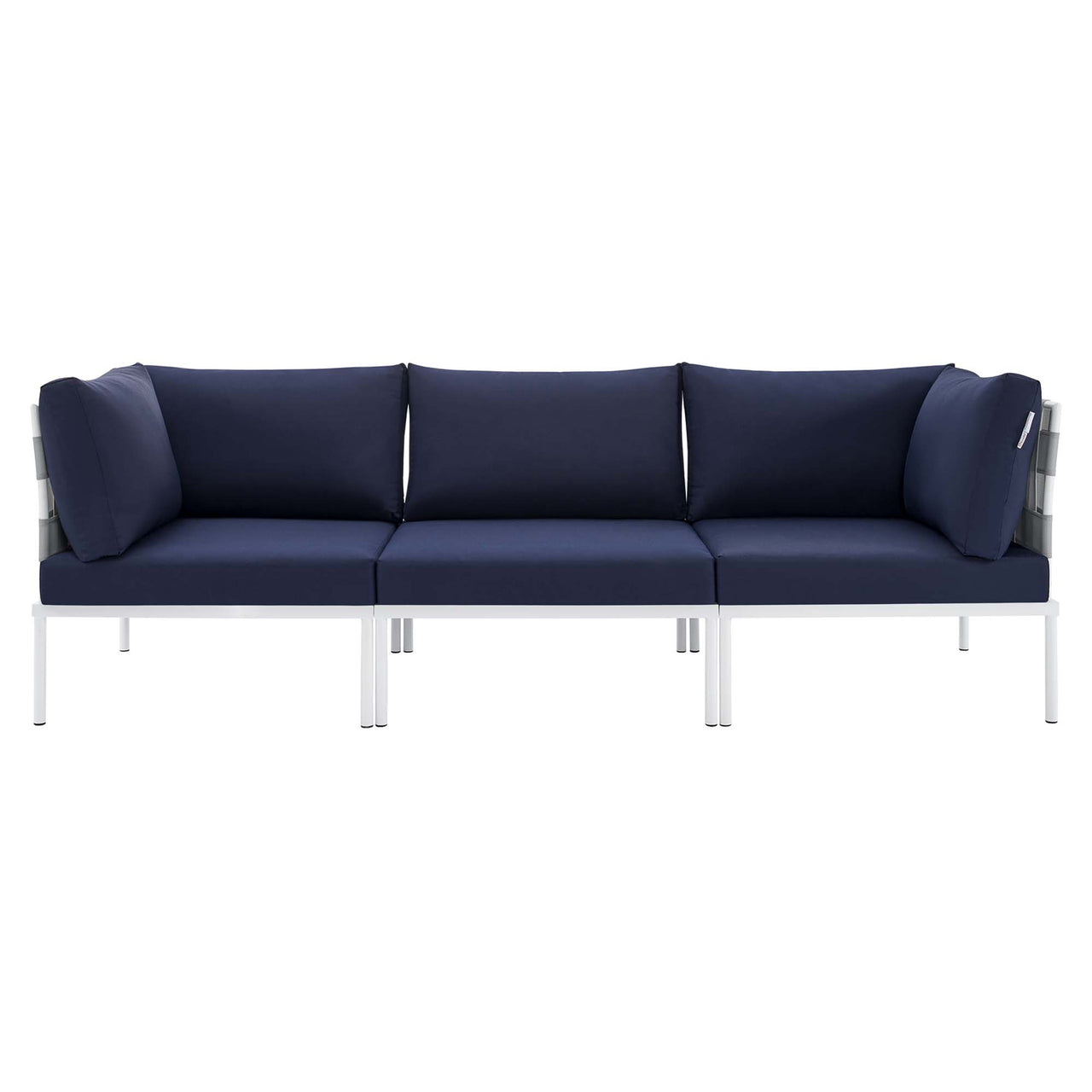 Harmonize Sunbrella® Alfresco Sofa, Gray & Navy