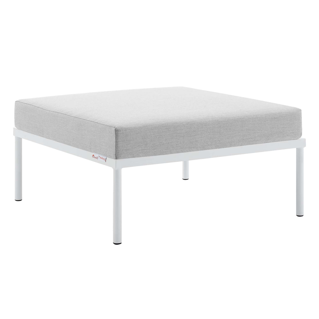 Harmonize Sunbrella® Alfresco Ottoman | Outdoor Modular Sectional Component, Gray