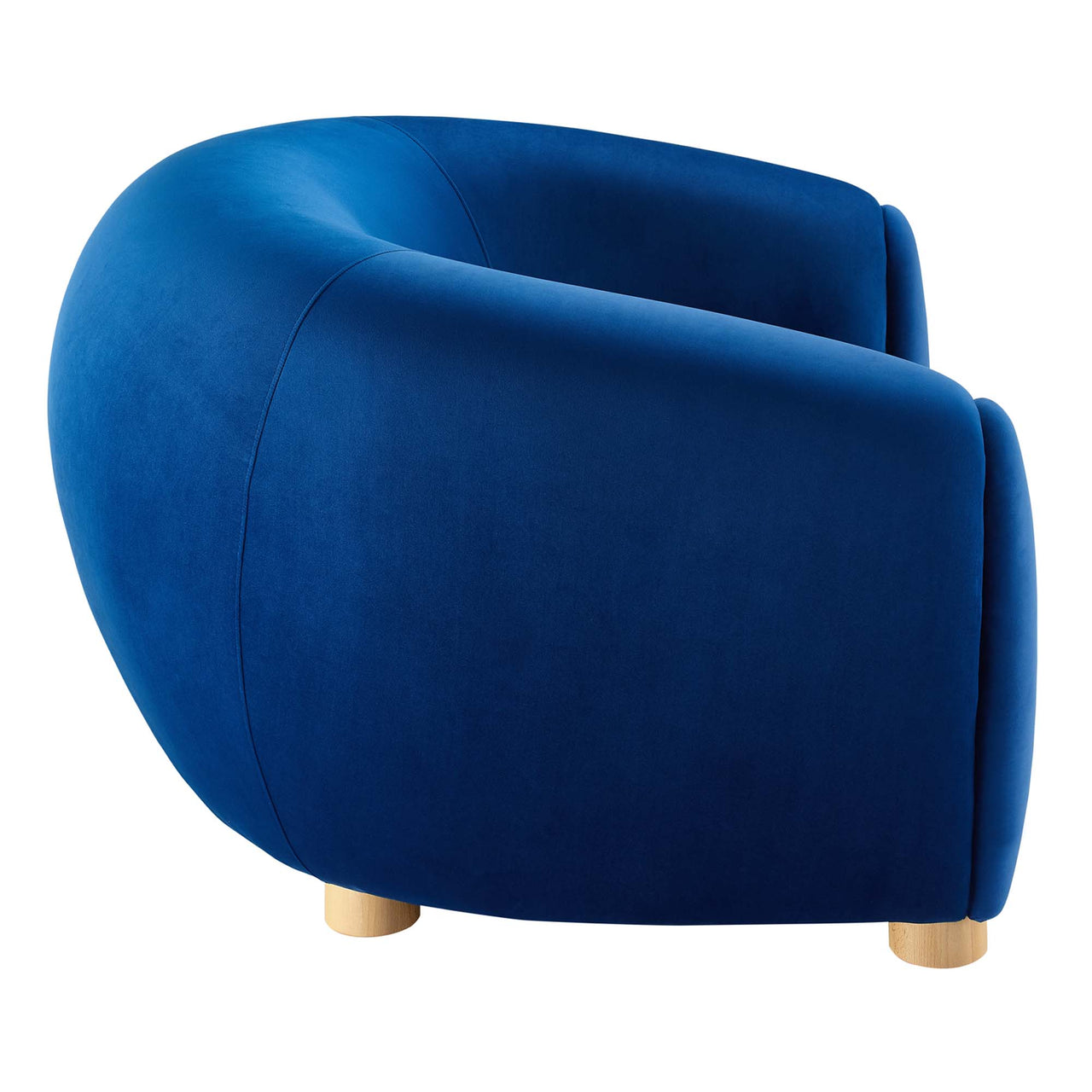 Zephyra Velvet Armchair, Navy