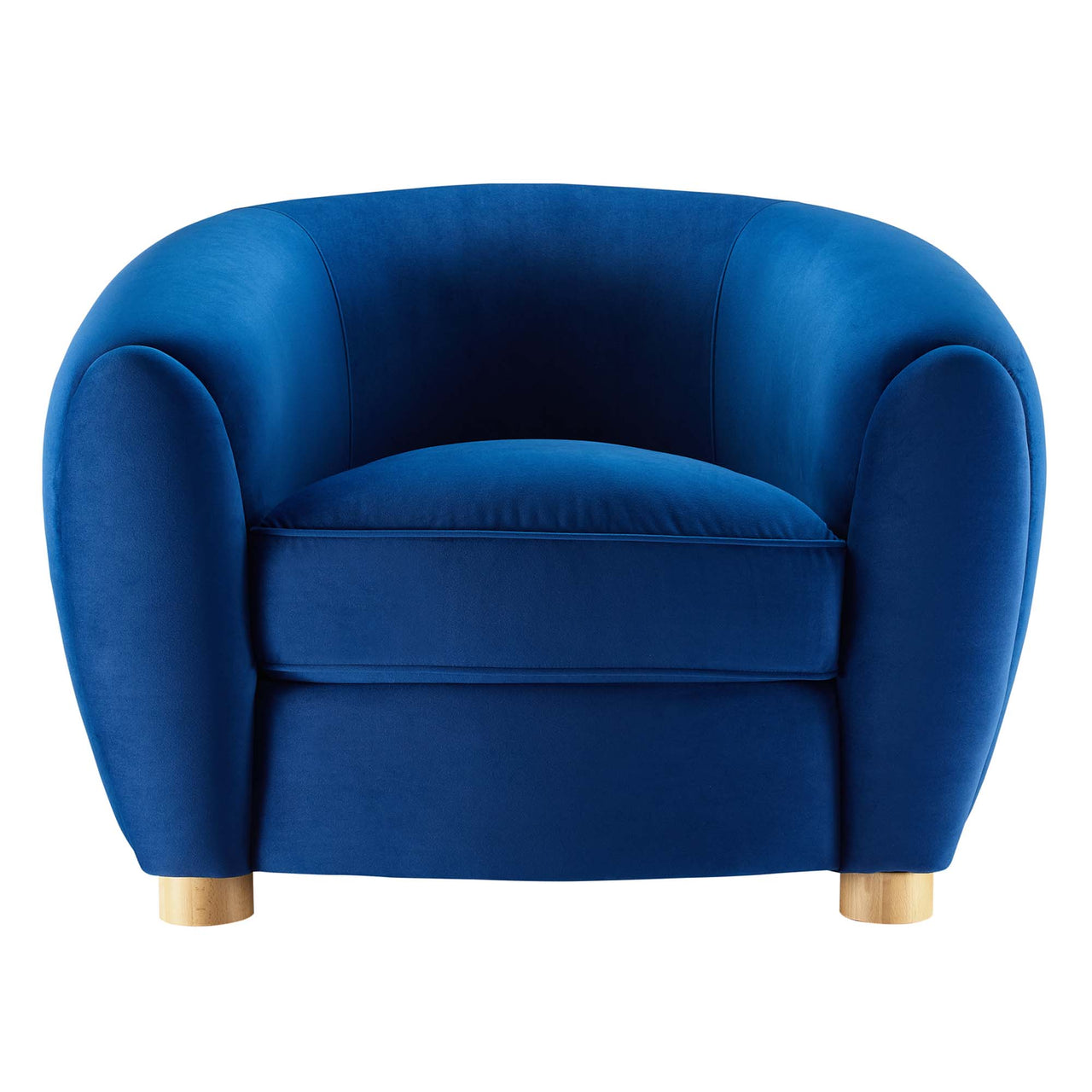 Zephyra Velvet Armchair, Navy