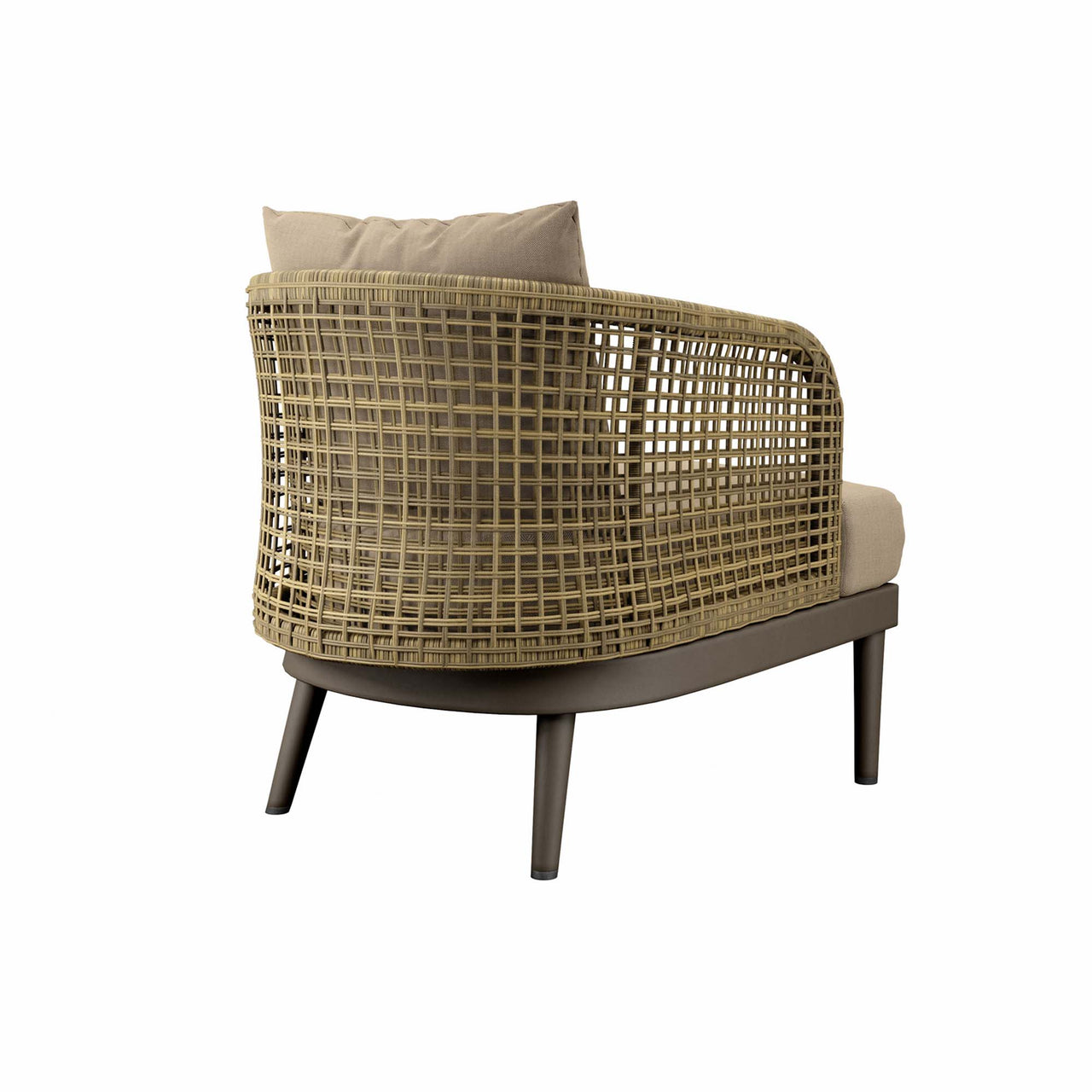 Pasture Alfresco Armchair, Natural Wood & Taupe