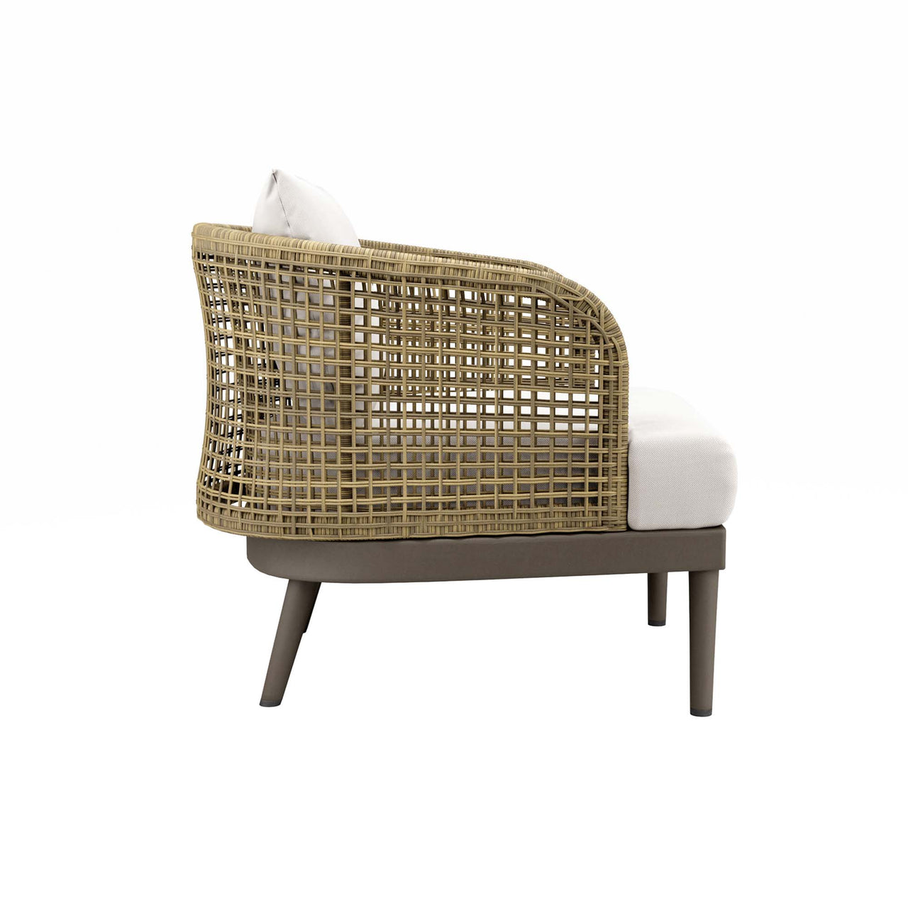Pasture Alfresco Armchair, Natural Wood & White