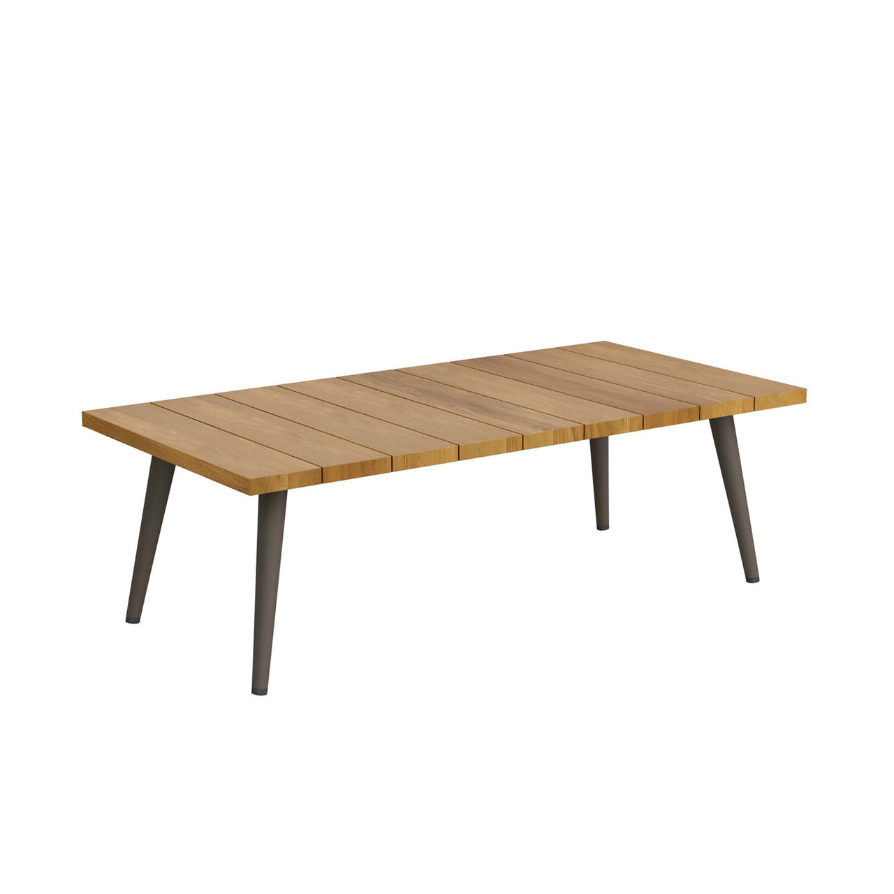 Pasture Alfresco Teak Coffee Table, Natural Wood & Taupe