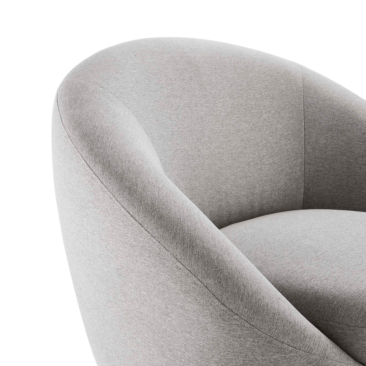 Blume Fabric Swivel Chair, Black & Light Gray