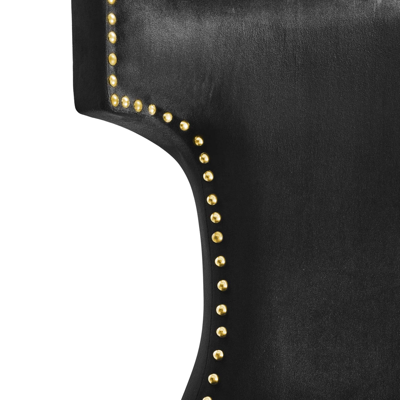 Vela Velvet Dining Chair Set of 2, Black