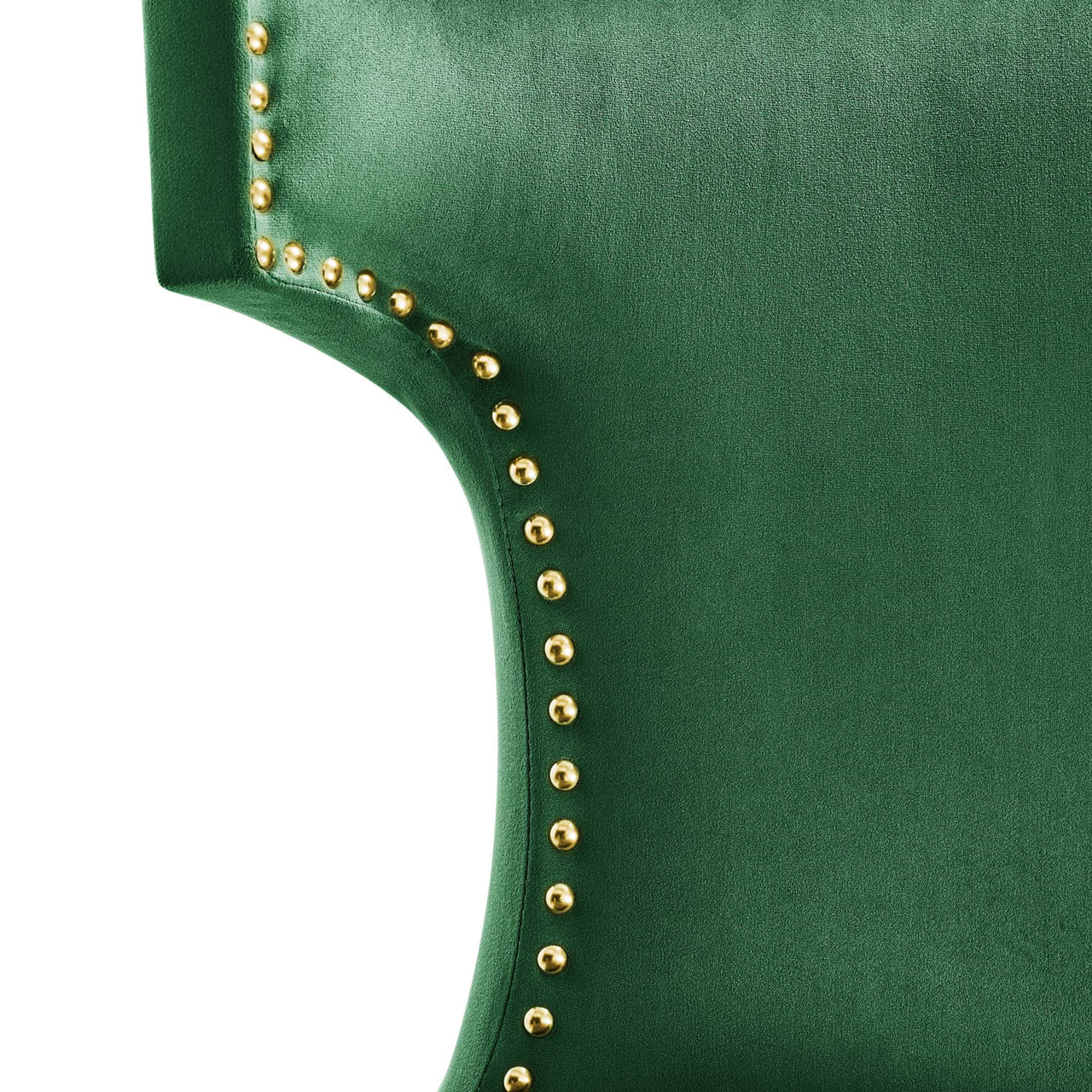 Vela Velvet Dining Chair Set of 2, Emerald