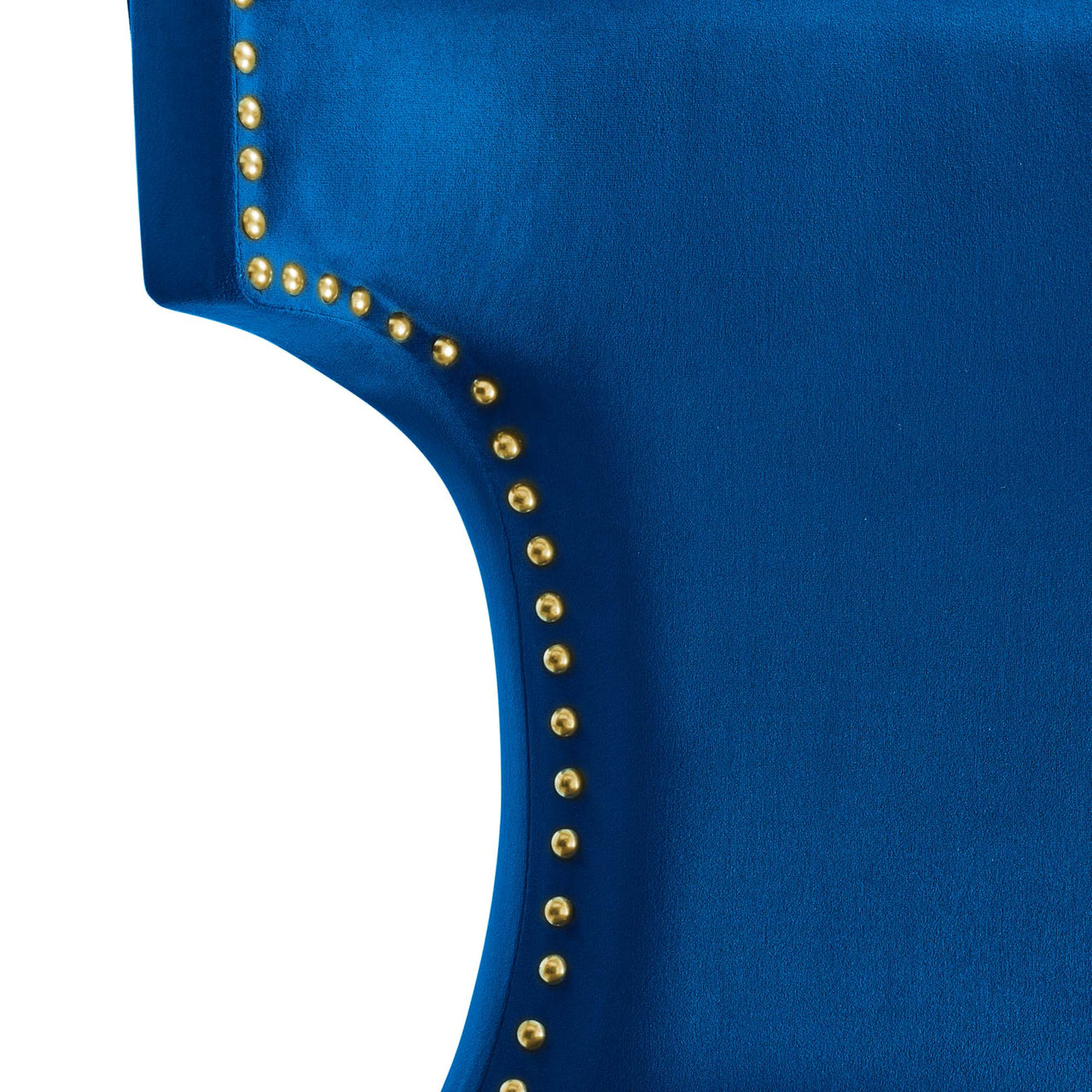 Vela Velvet Dining Chair Set of 2, Navy