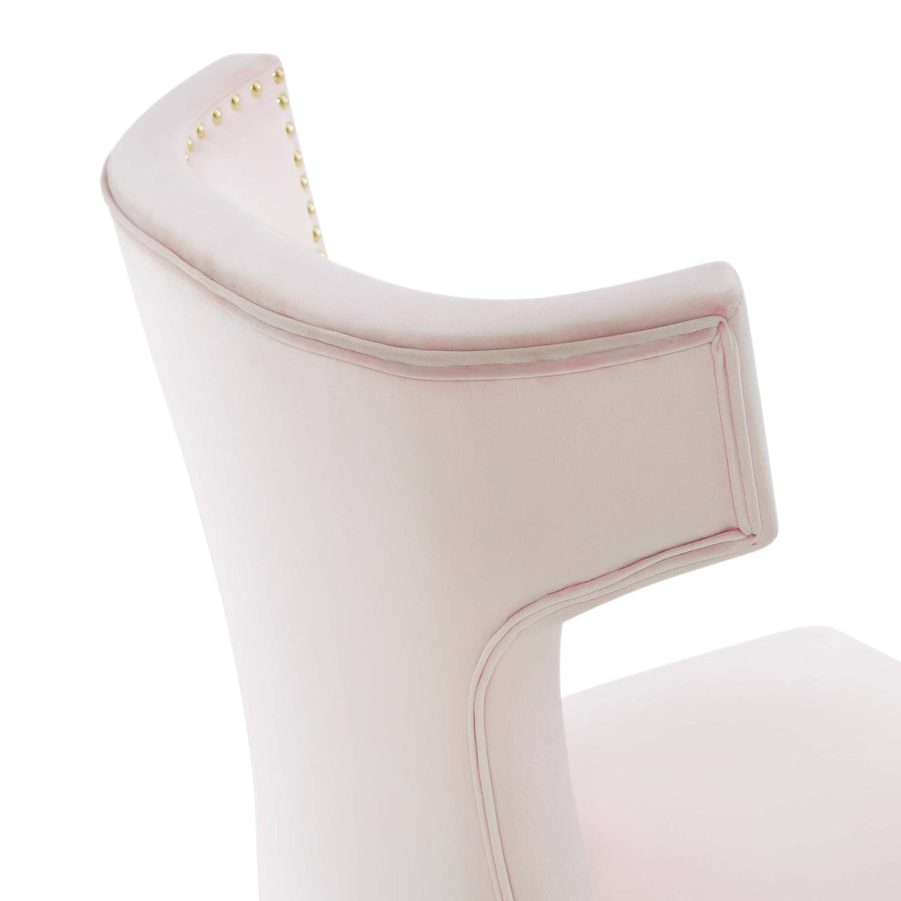 Vela Velvet Dining Chair Set of 2, Pink