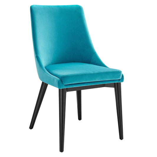 Viremont Velvet Dining Chair, Blue