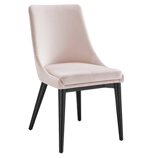 Viremont Velvet Dining Chair, Pink