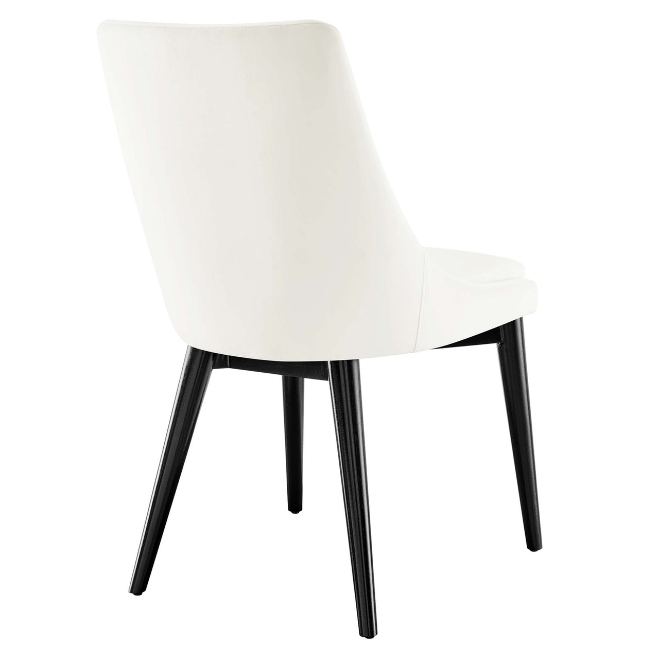 Viremont Velvet Dining Chair, White