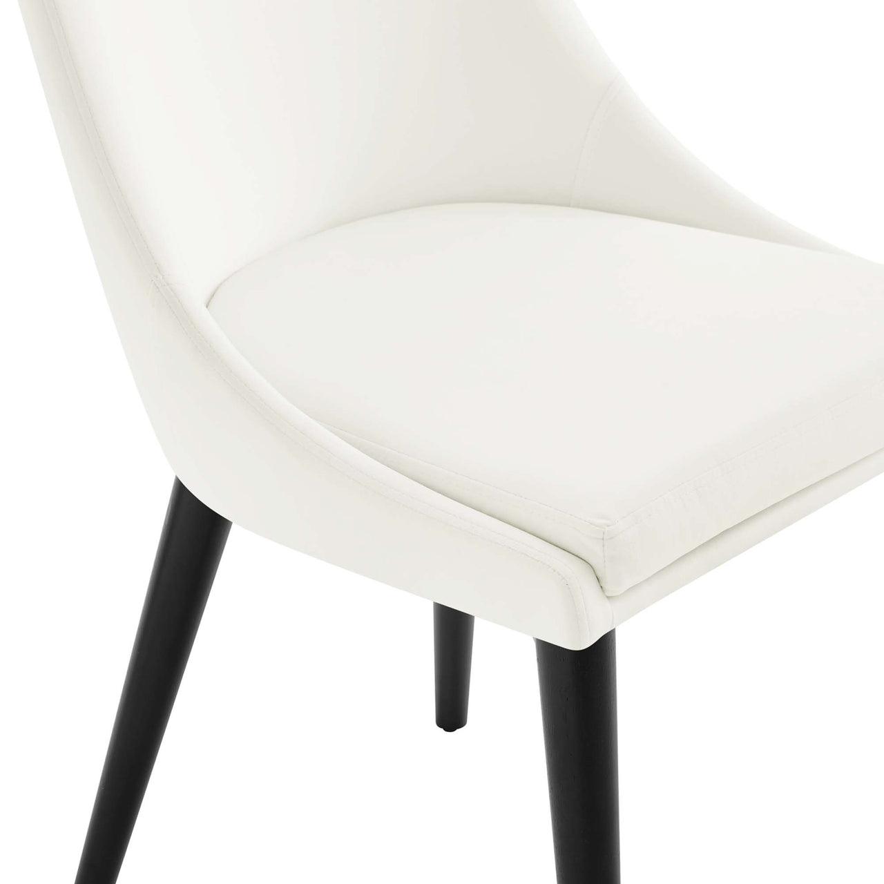 Viremont Velvet Dining Chair, White