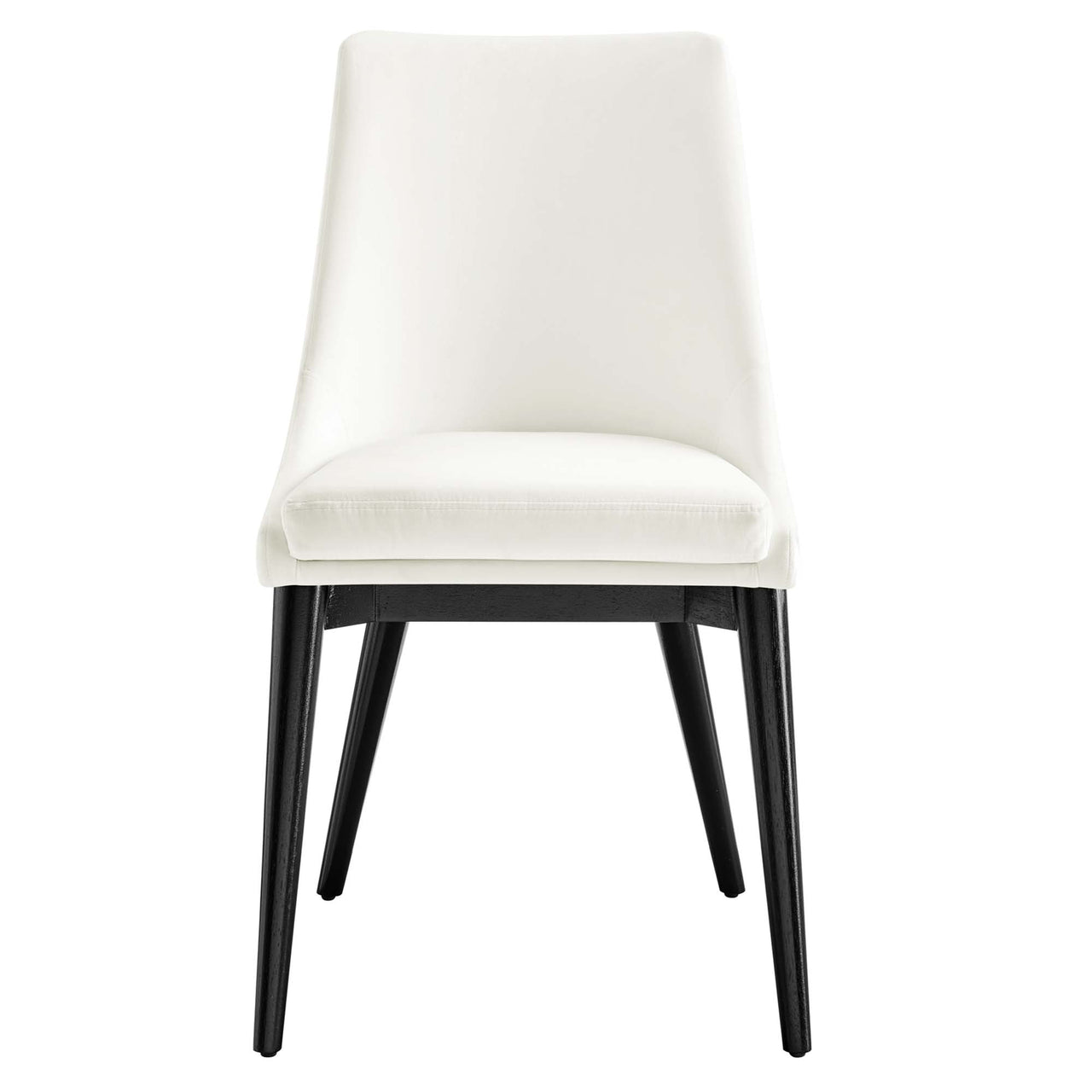 Viremont Velvet Dining Chair, White