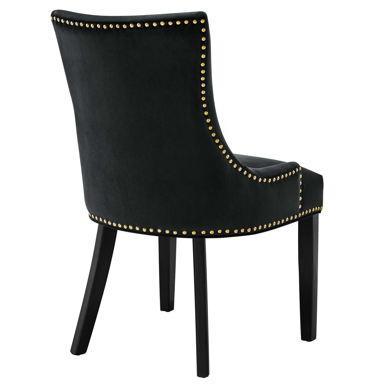 Marvelle Velvet Dining Chair Set of 2, Black