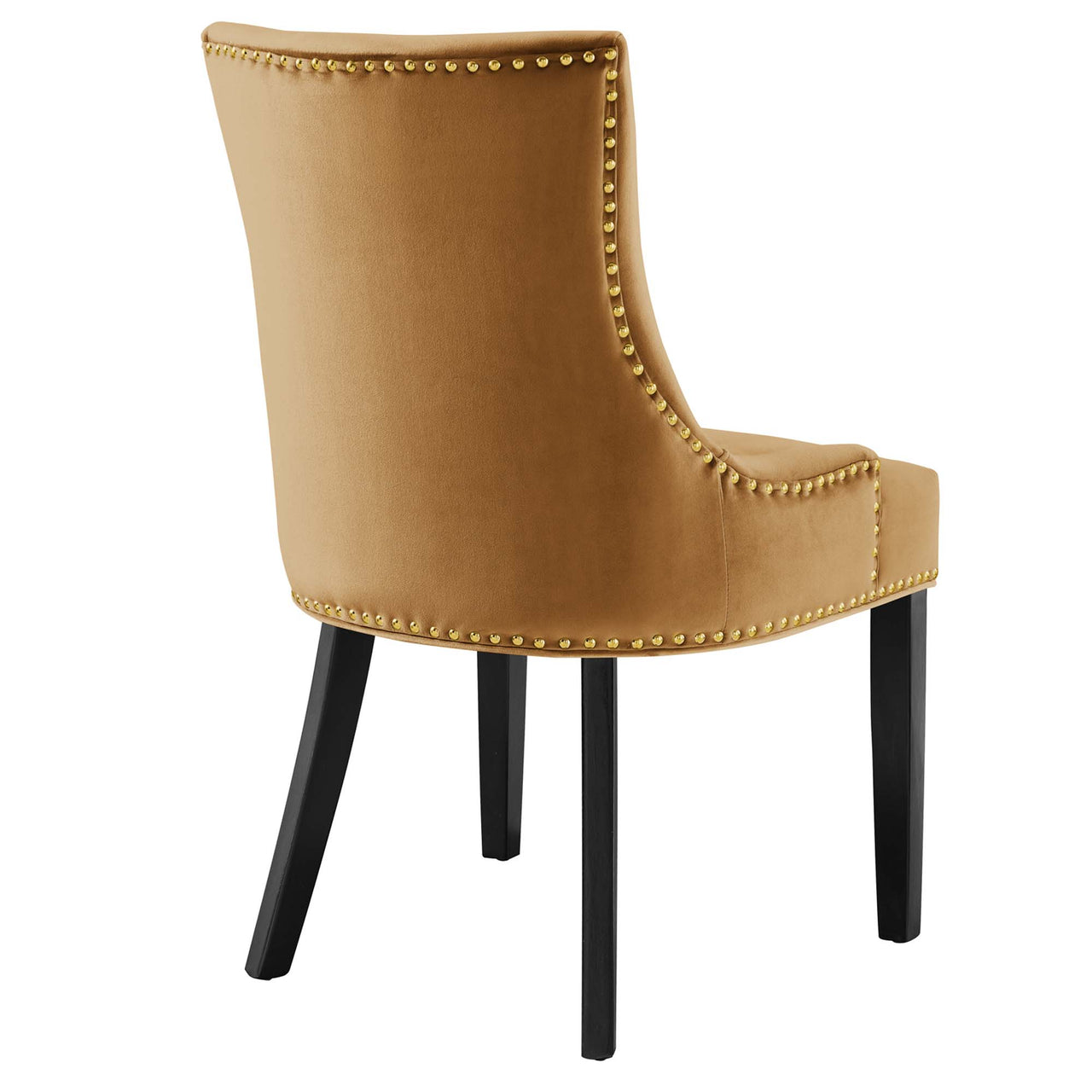 Marvelle Velvet Dining Chair Set of 2, Cognac