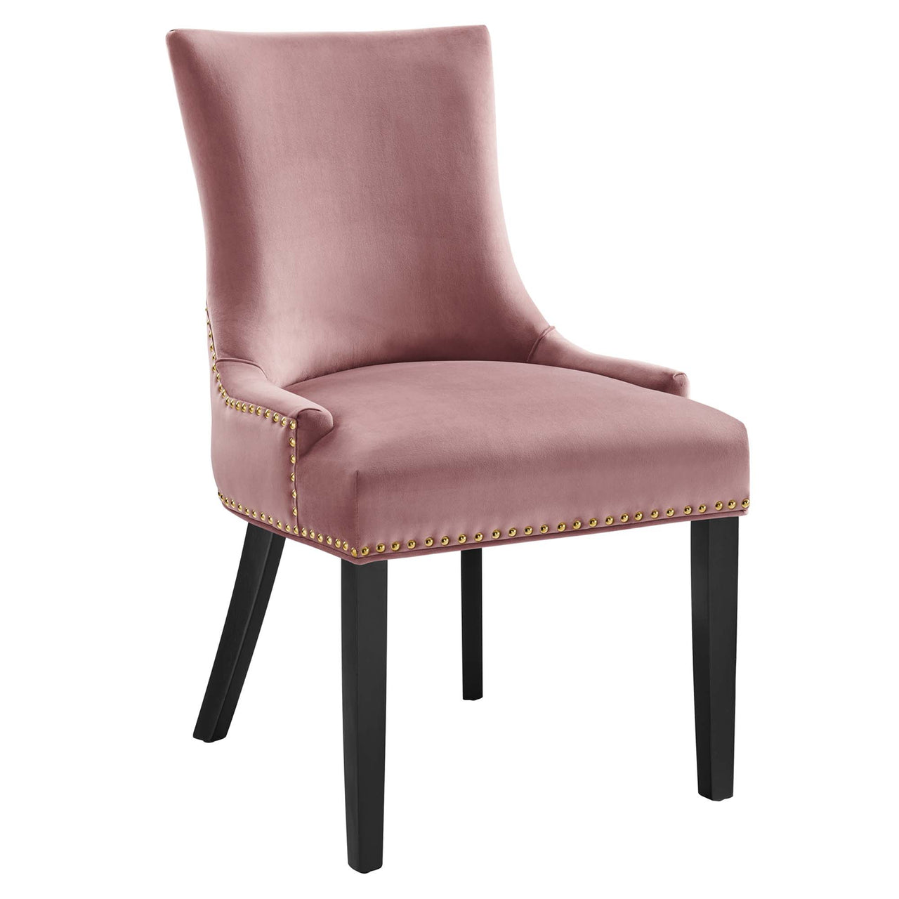 Marvelle Velvet Dining Chair Set of 2, Dusty Rose