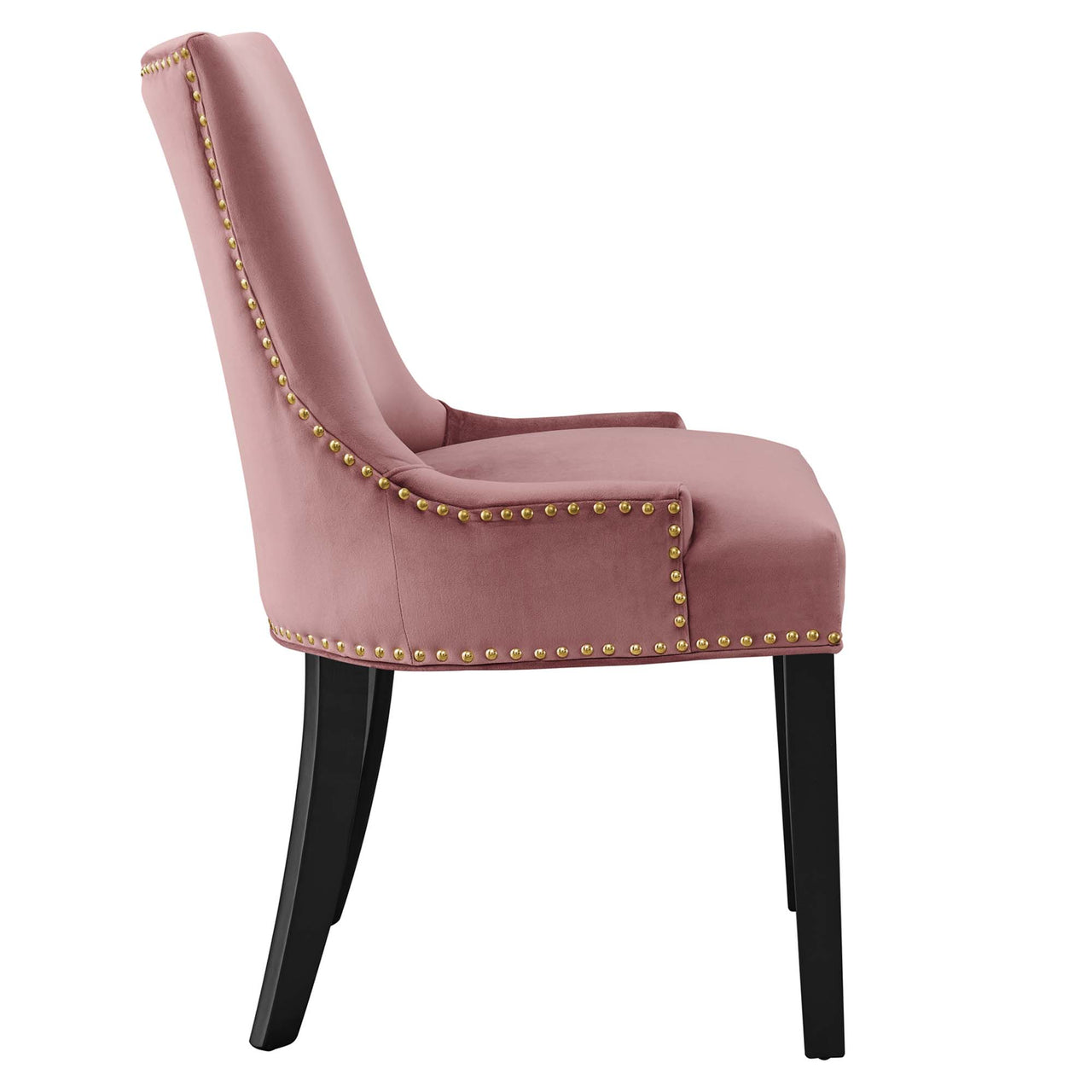 Marvelle Velvet Dining Chair Set of 2, Dusty Rose