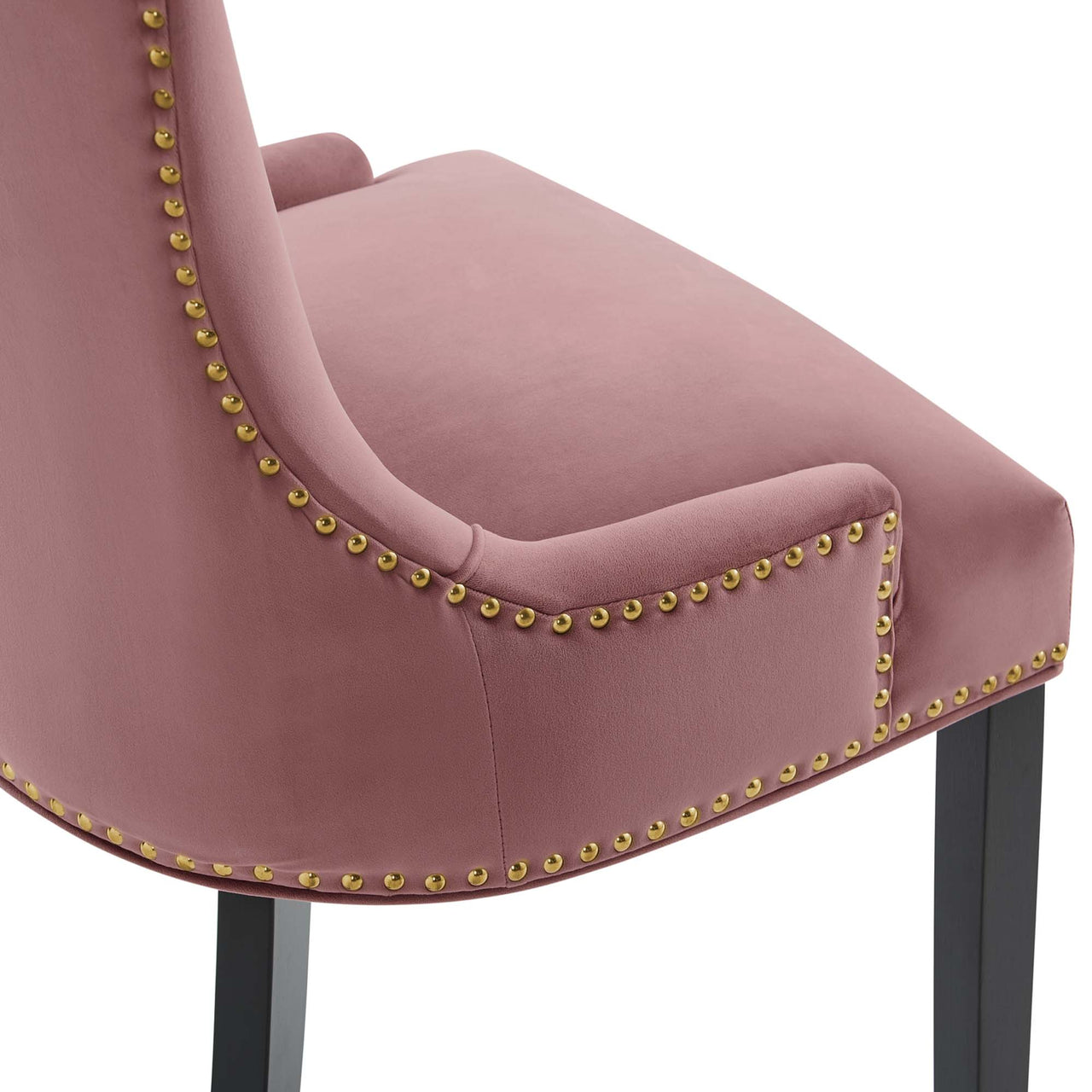 Marvelle Velvet Dining Chair Set of 2, Dusty Rose