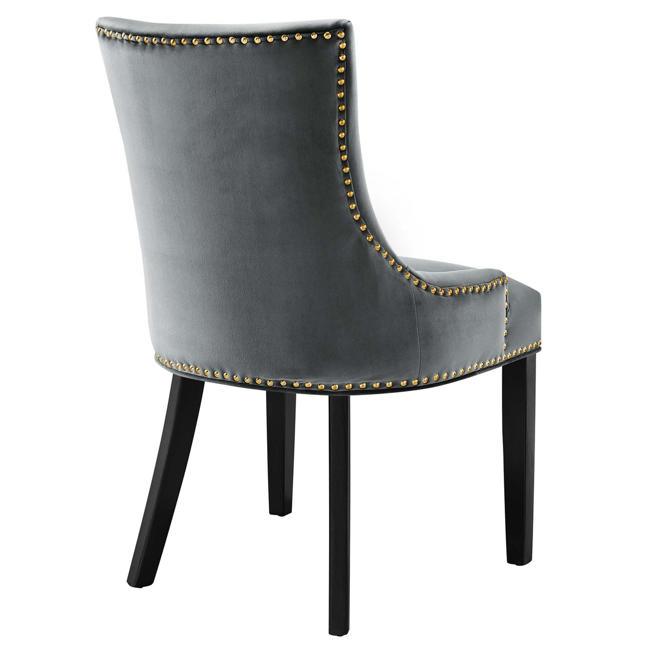 Marvelle Velvet Dining Chair Set of 2, Gray