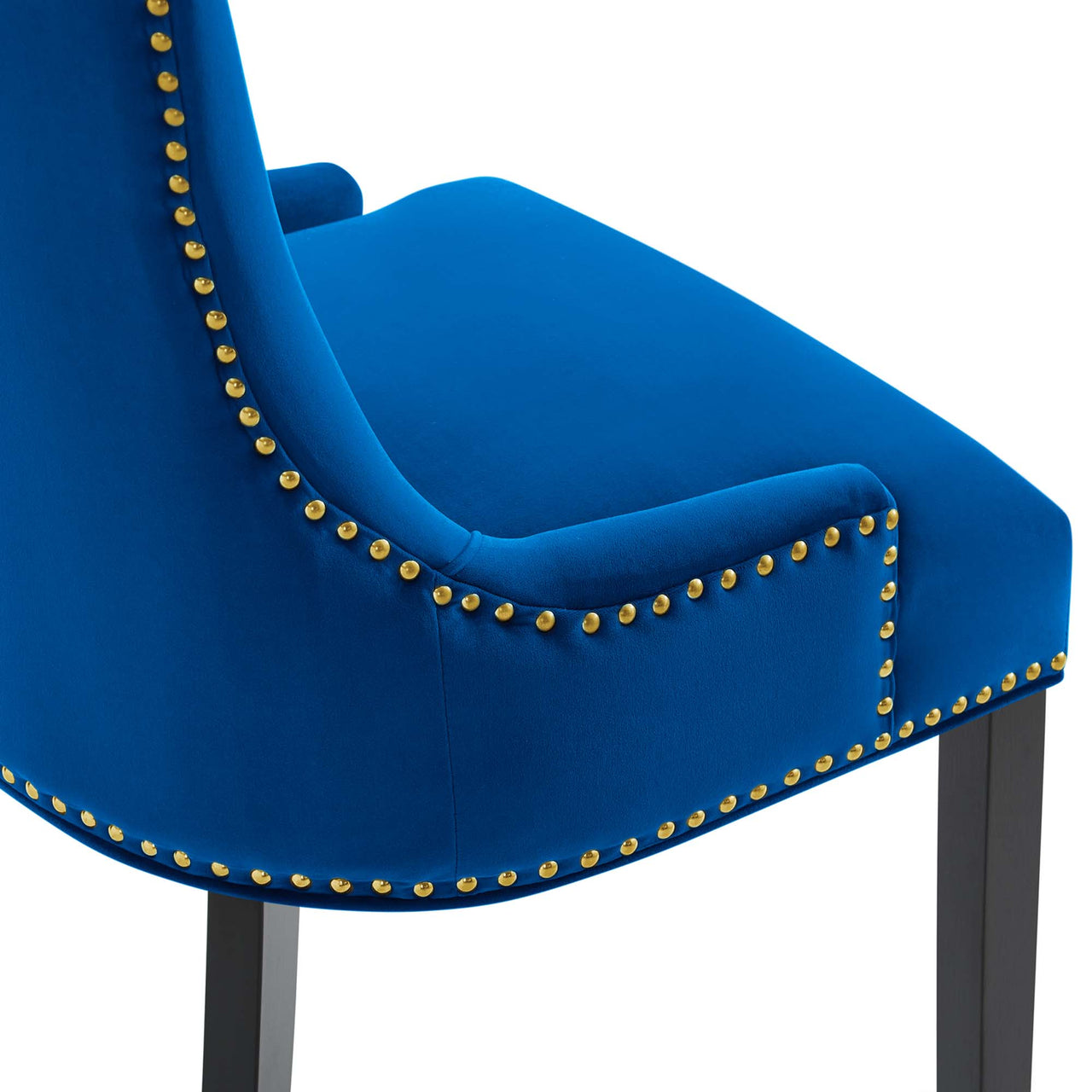 Marvelle Velvet Dining Chair Set of 2, Navy