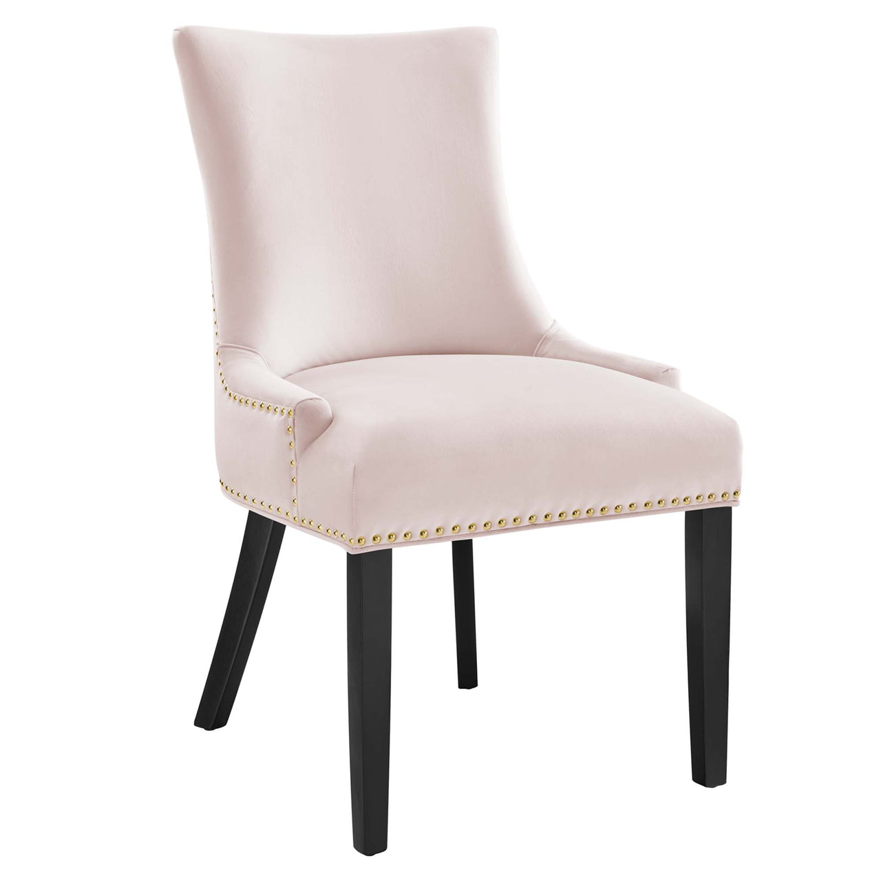Marvelle Velvet Dining Chair Set of 2, Pink