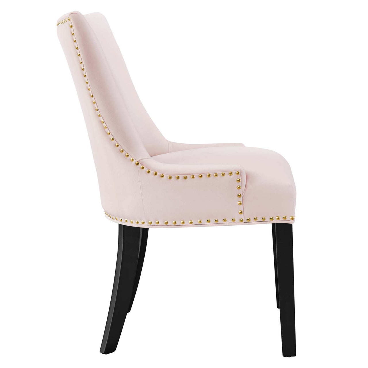 Marvelle Velvet Dining Chair Set of 2, Pink