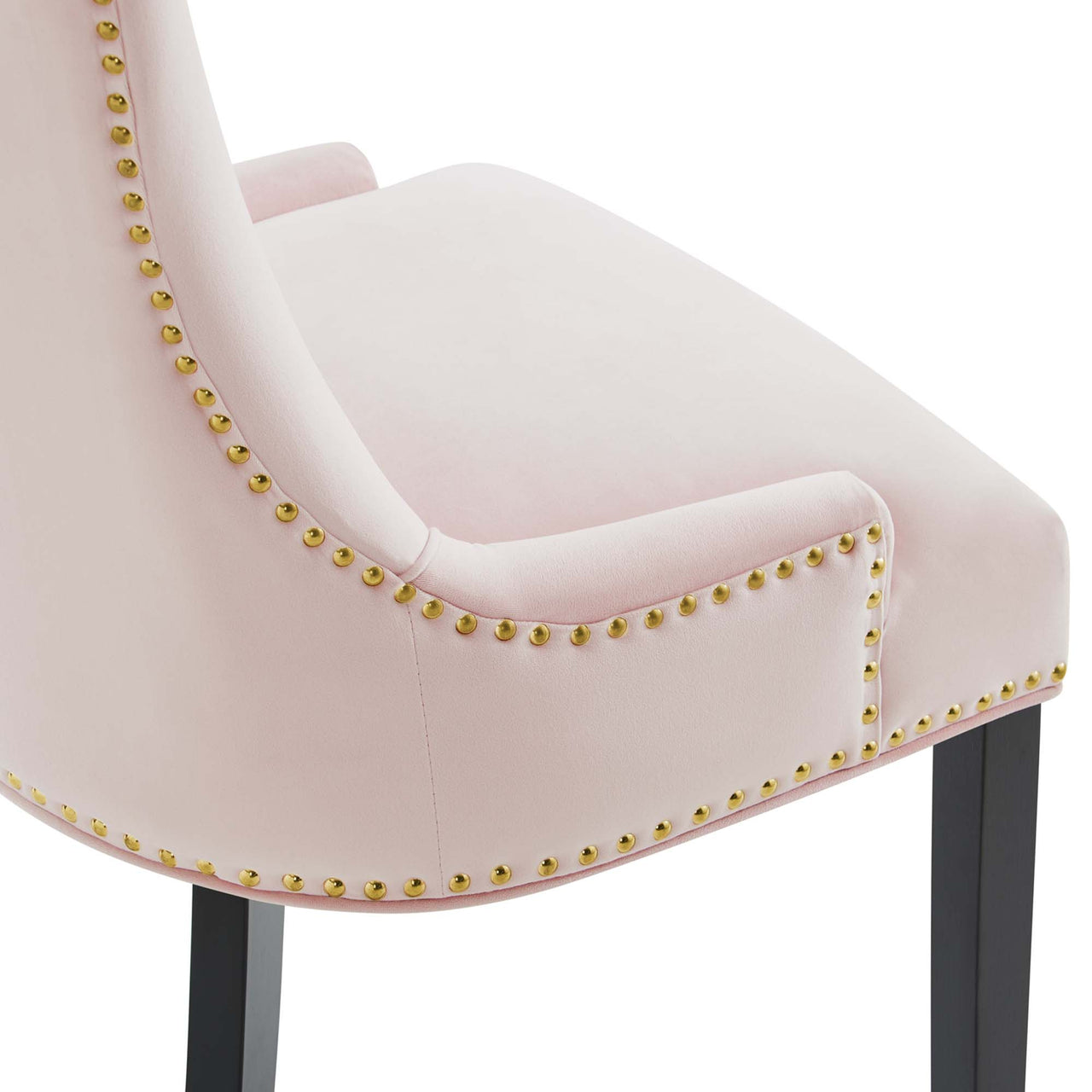 Marvelle Velvet Dining Chair Set of 2, Pink
