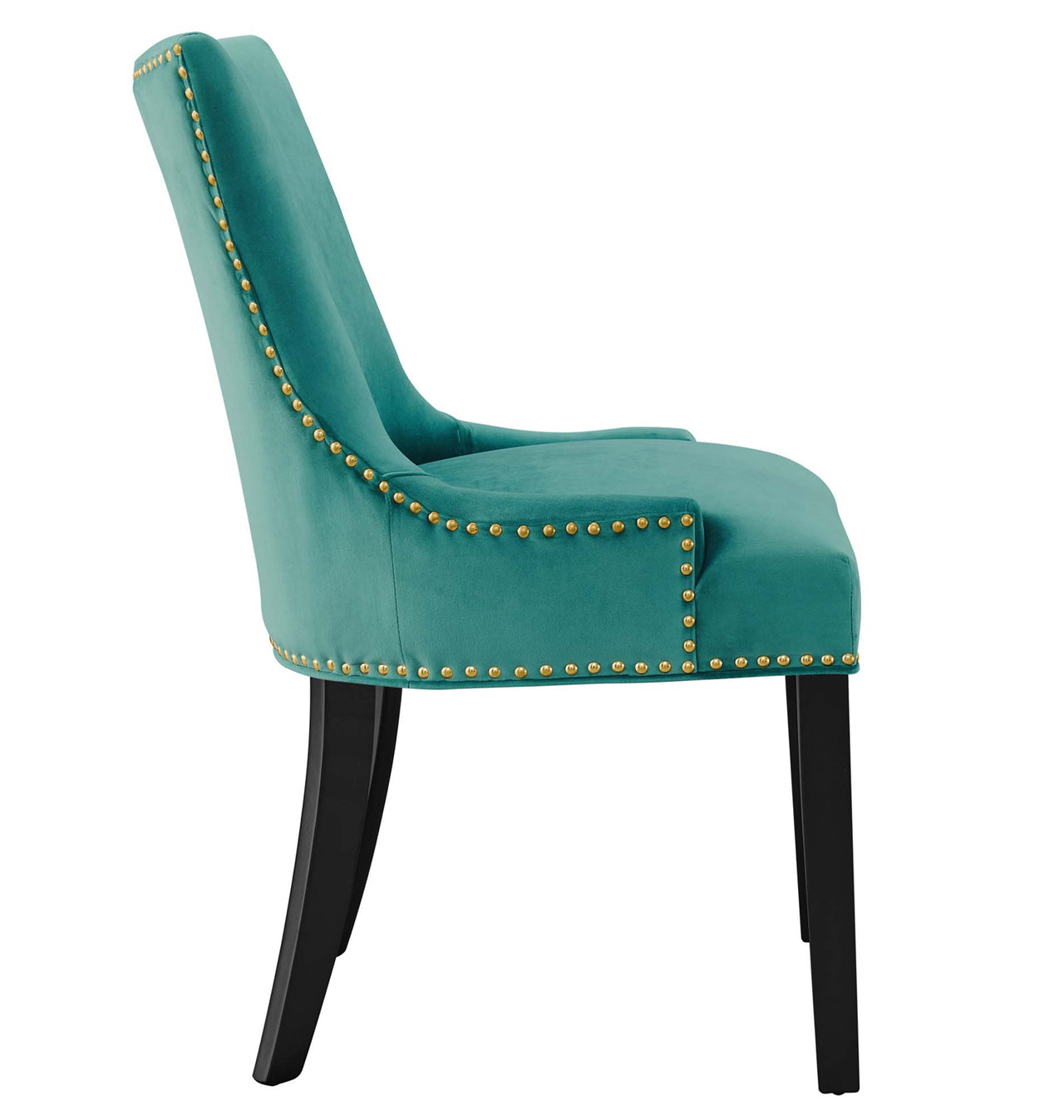 Marvelle Velvet Dining Chair Set of 2, Teal