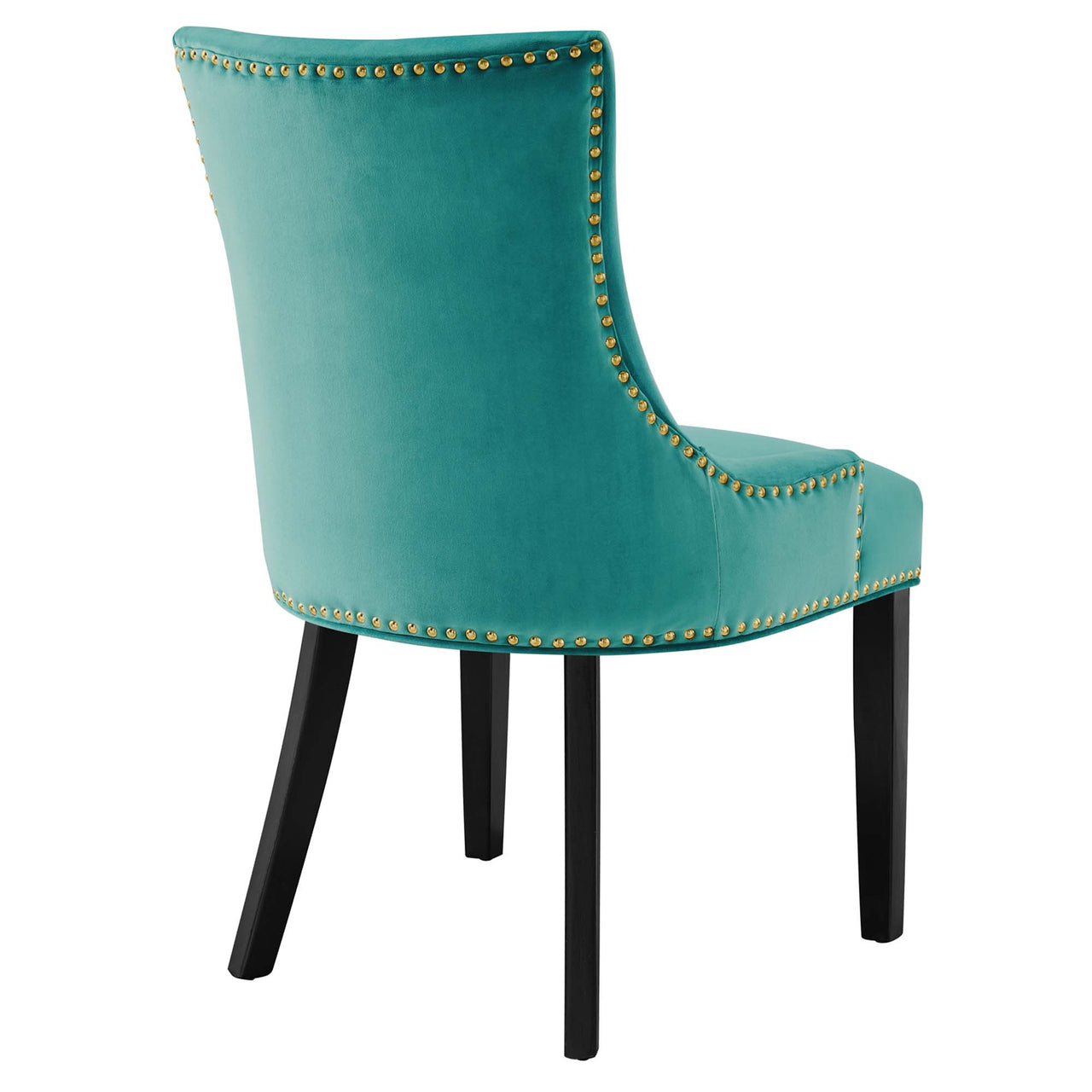 Marvelle Velvet Dining Chair Set of 2, Teal