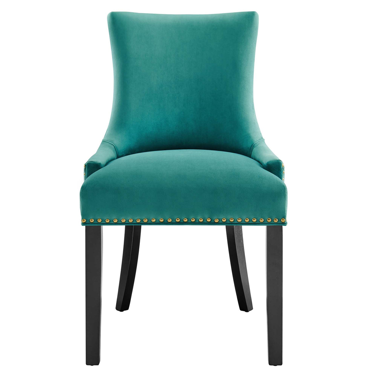 Marvelle Velvet Dining Chair Set of 2, Teal