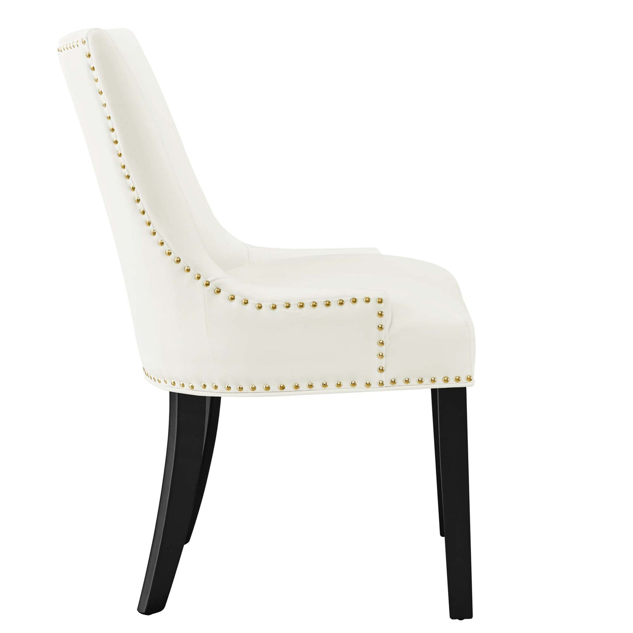 Marvelle Velvet Dining Chair Set of 2, White