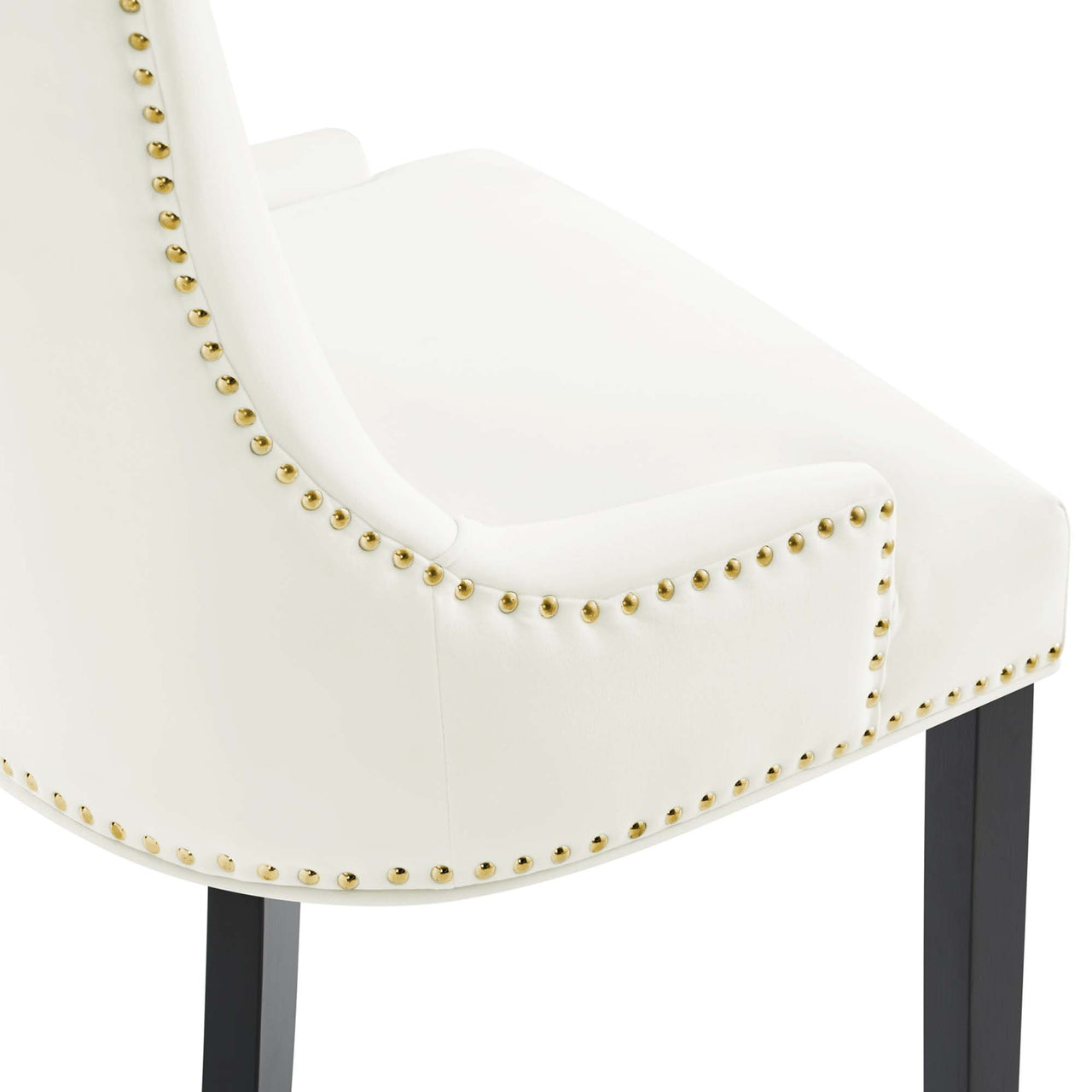 Marvelle Velvet Dining Chair Set of 2, White