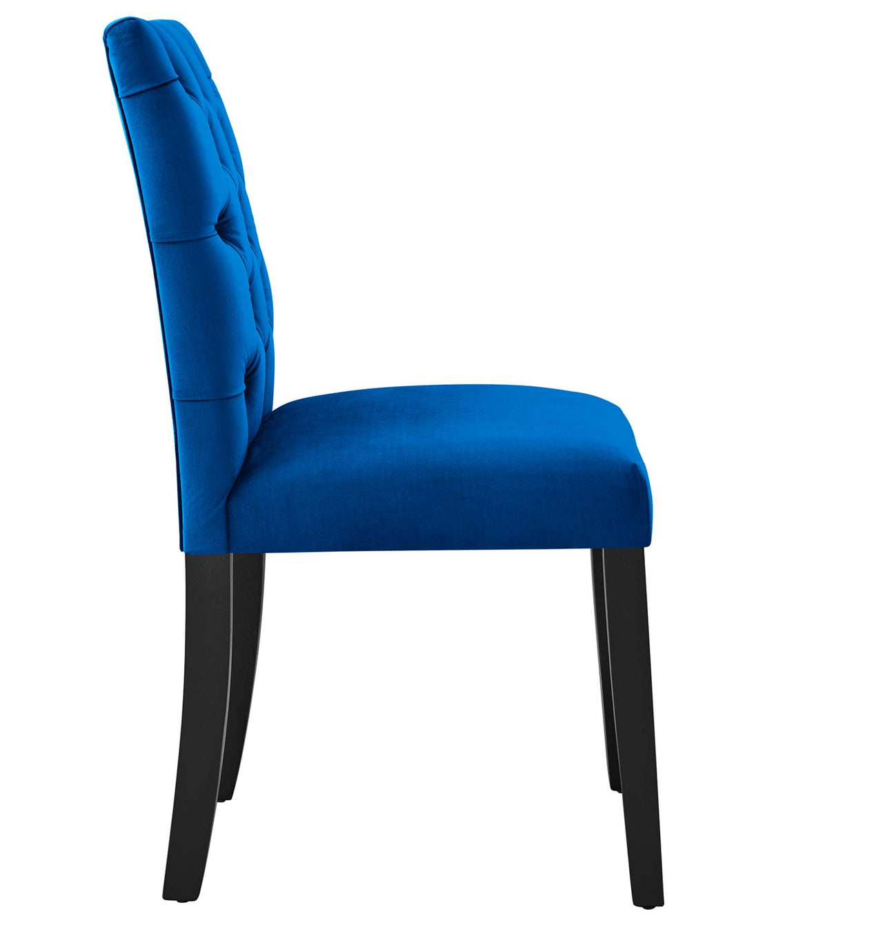 Heiress Upholstered Velvet Dining Chair Set of 2, Navy