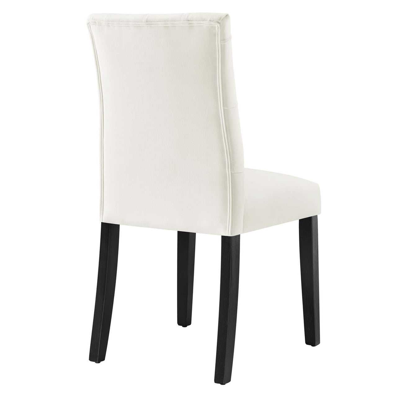 Heiress Upholstered Velvet Dining Chair Set of 2, White