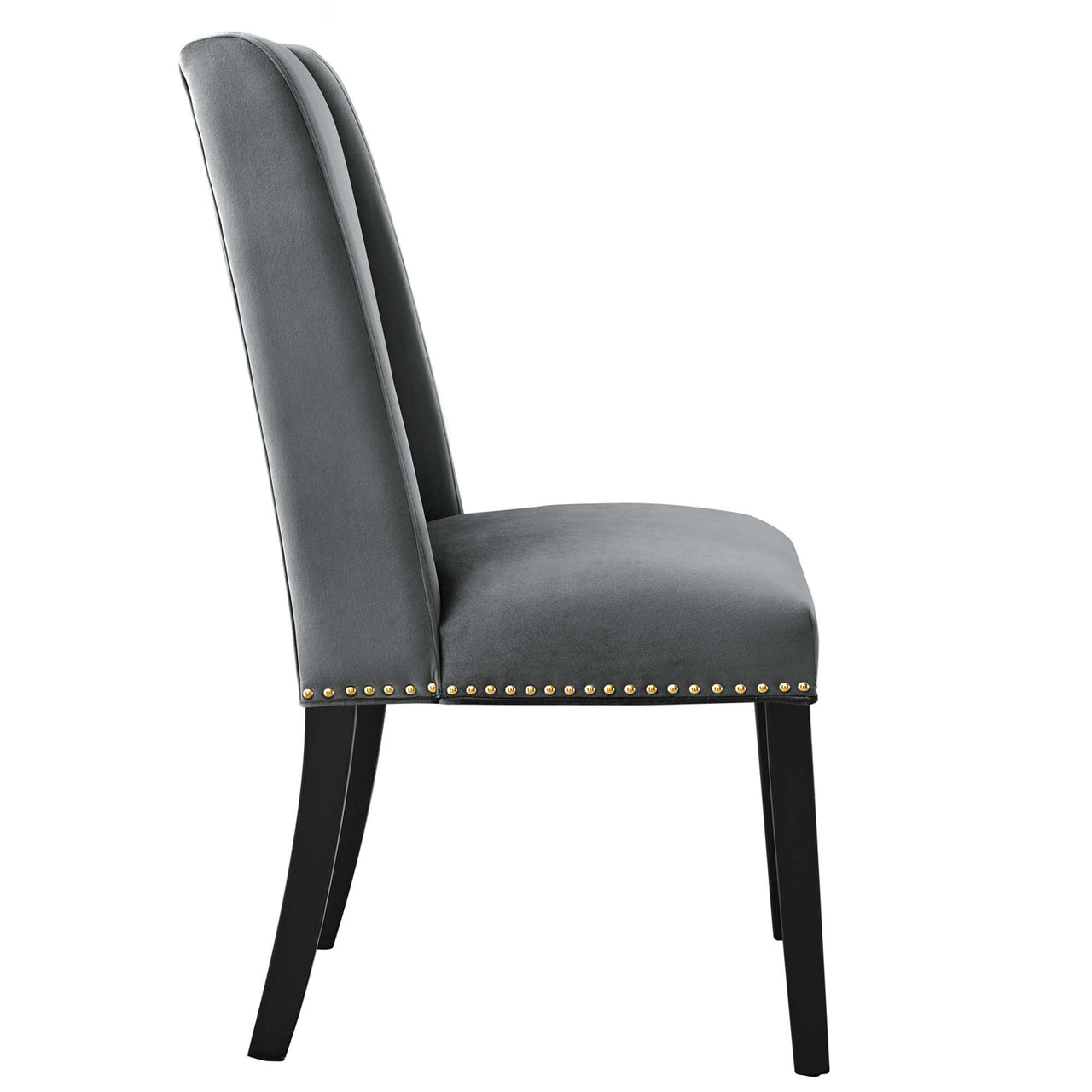 Bellare Velvet Dining Chair Set of 2, Gray