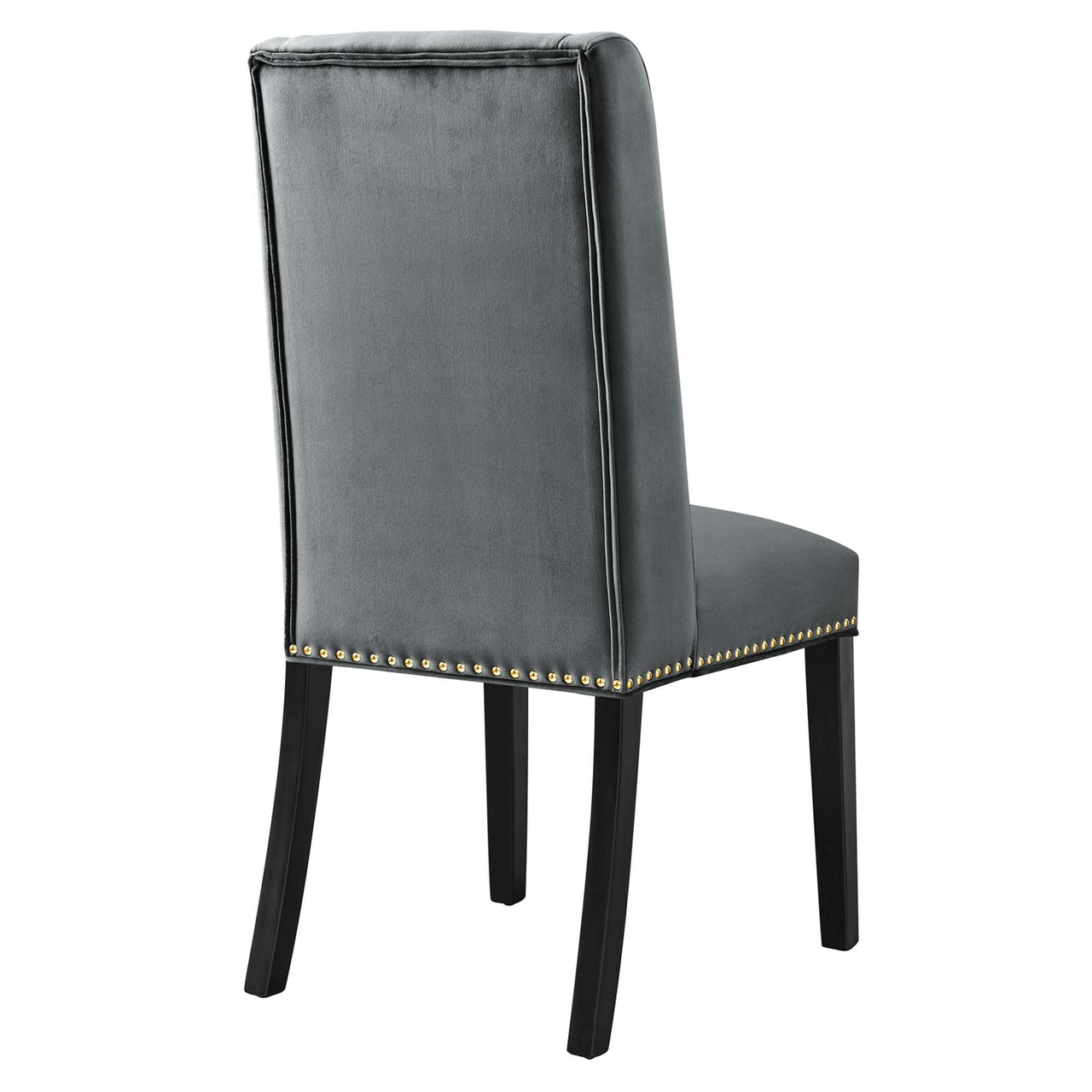 Bellare Velvet Dining Chair Set of 2, Gray