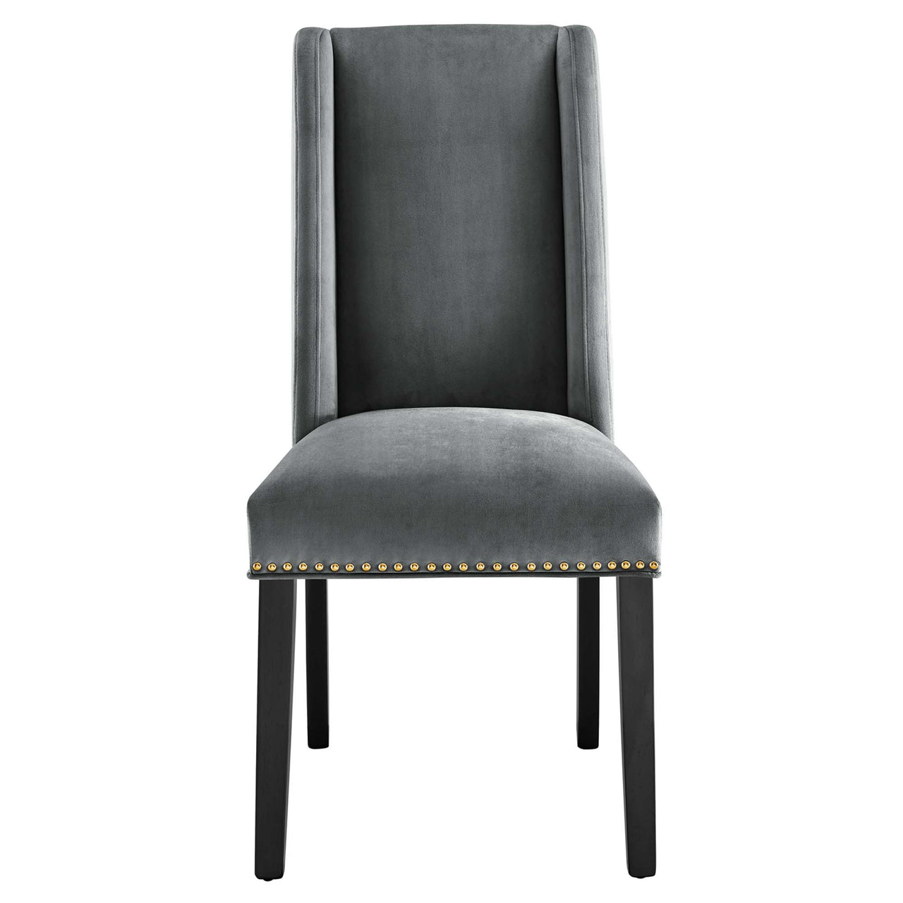 Bellare Velvet Dining Chair Set of 2, Gray