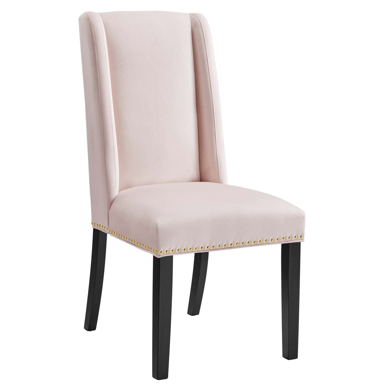 Bellare Velvet Dining Chair Set of 2, Pink