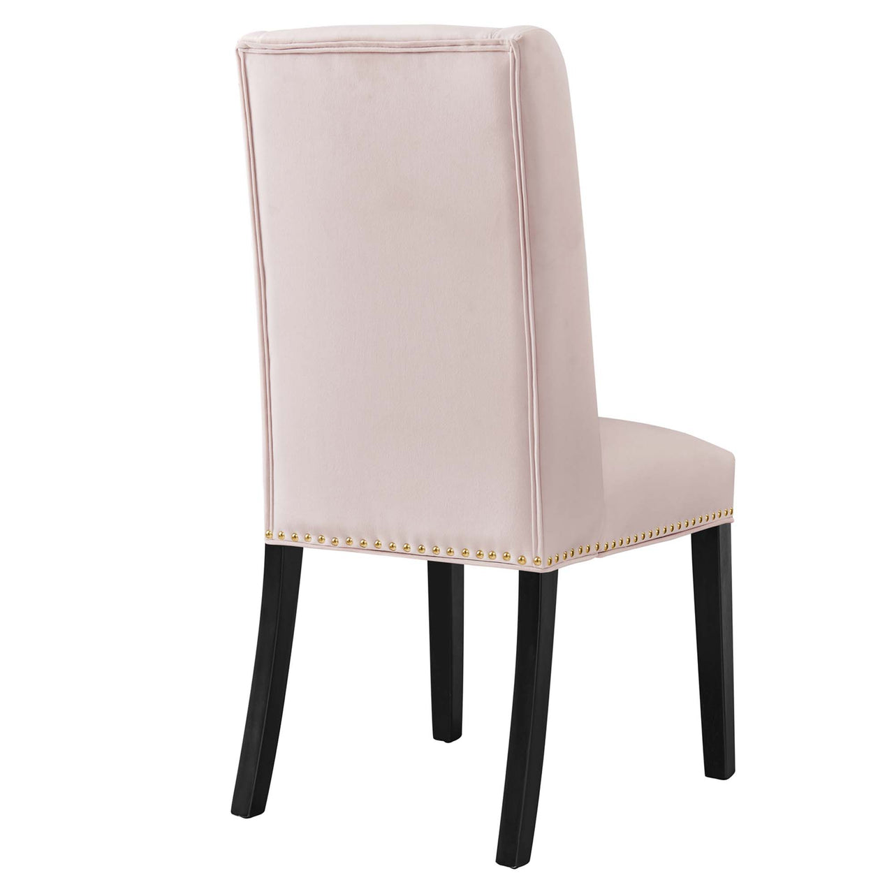 Bellare Velvet Dining Chair Set of 2, Pink