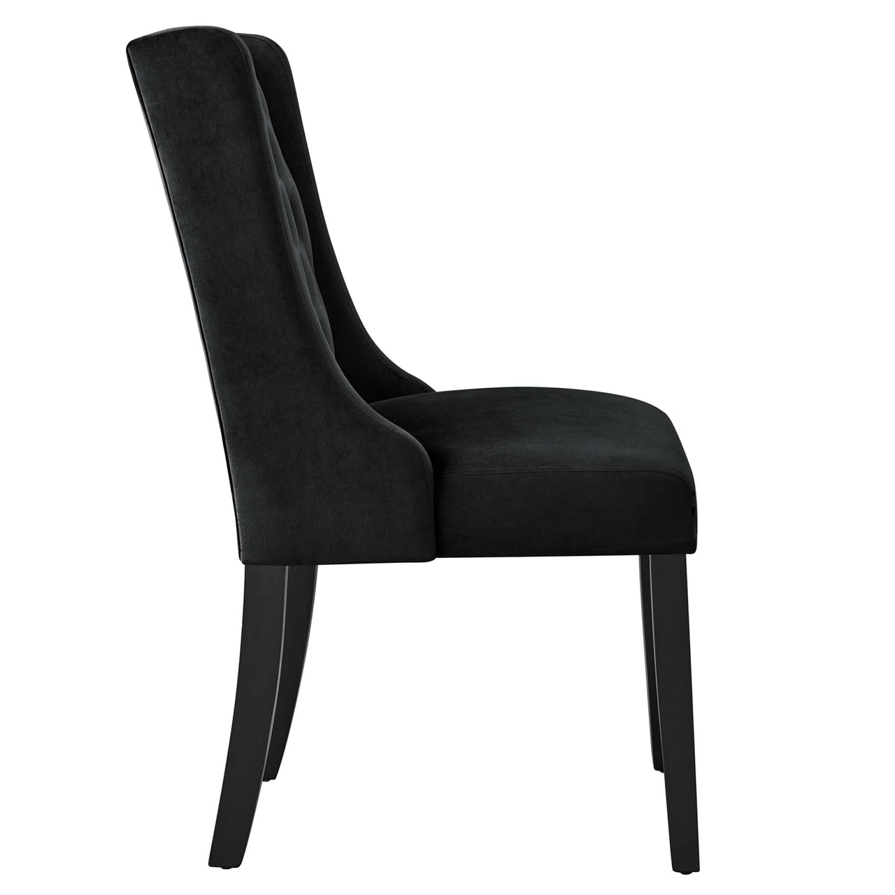 Bellarett Velvet Dining Chair Set of 2, Black
