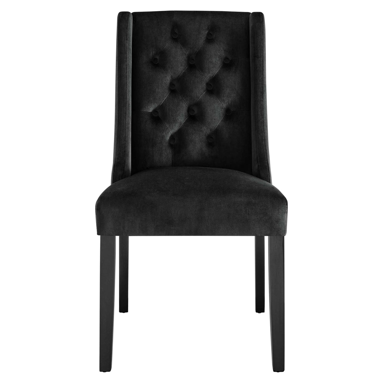 Bellarett Velvet Dining Chair Set of 2, Black