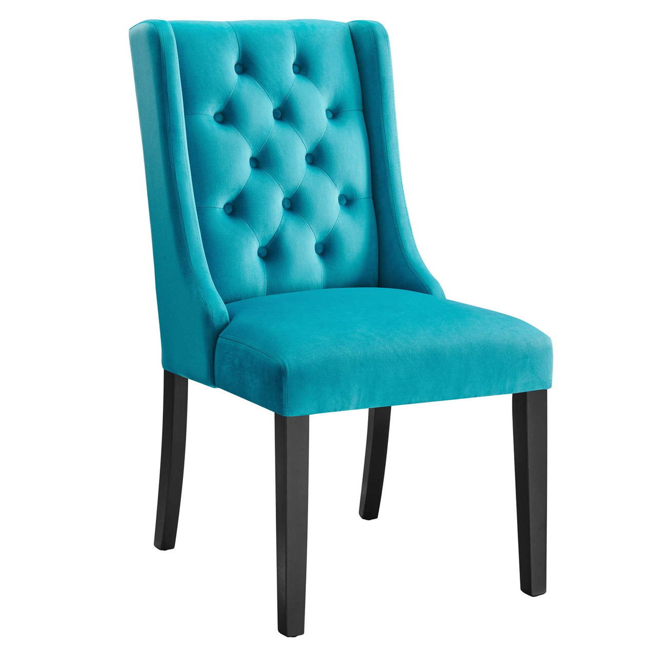 Bellarett Velvet Dining Chair Set of 2, Blue