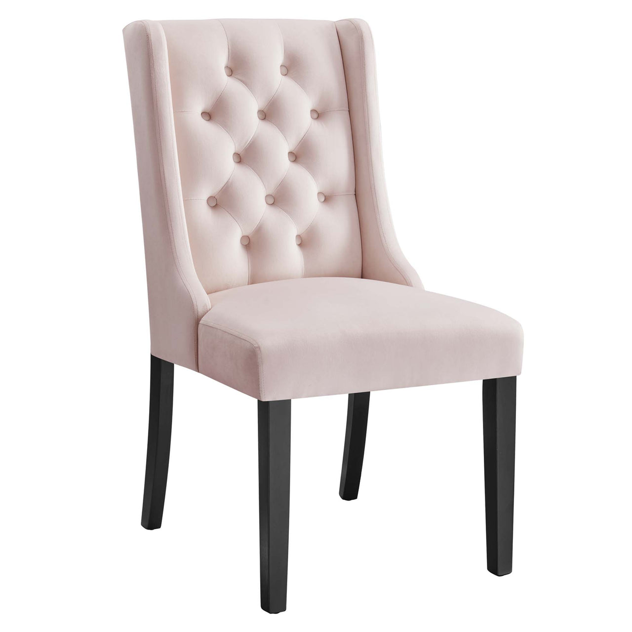 Bellarett Velvet Dining Chair Set of 2, Pink