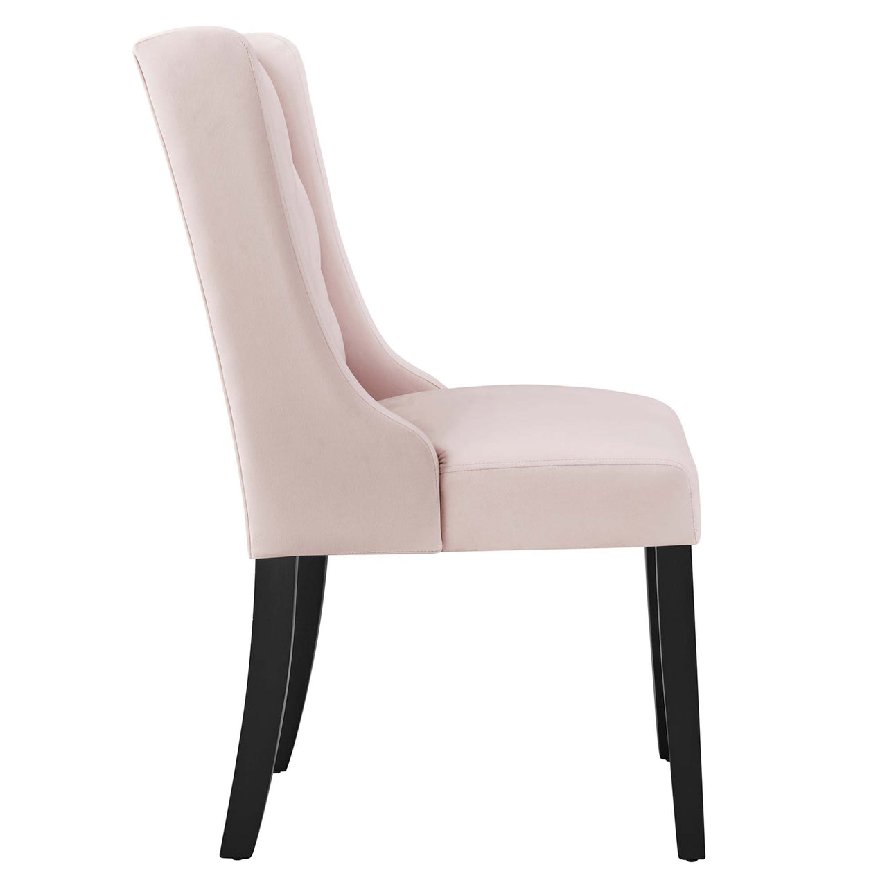 Bellarett Velvet Dining Chair Set of 2, Pink