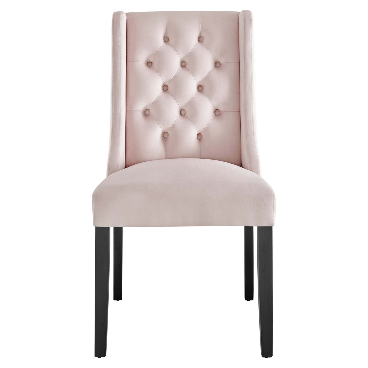 Bellarett Velvet Dining Chair Set of 2, Pink