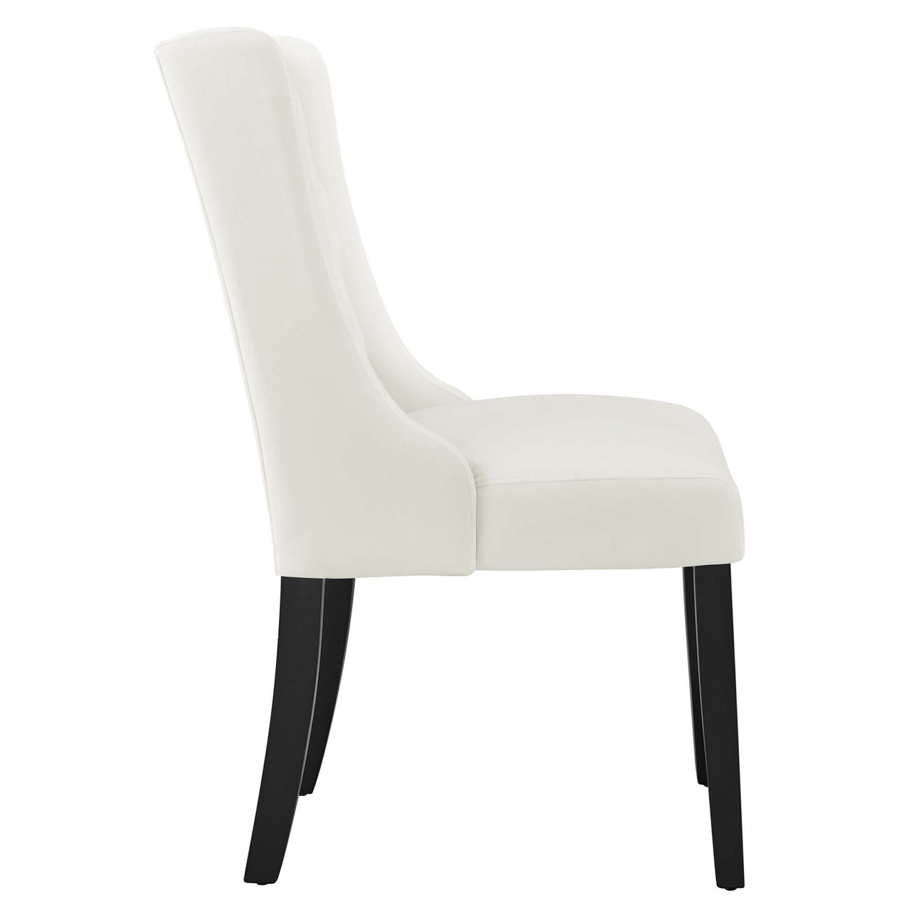 Bellarett Velvet Dining Chair Set of 2, White