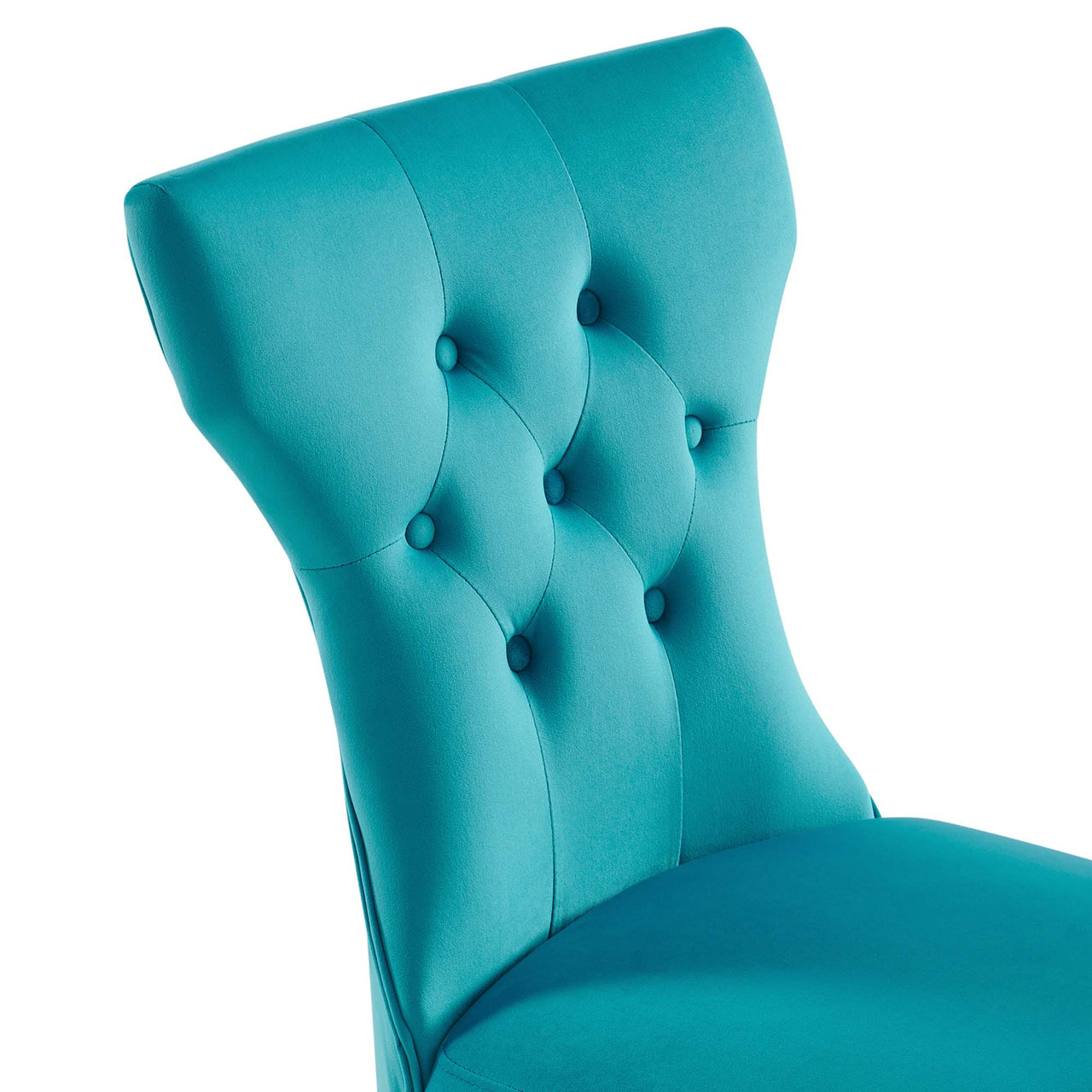 Hourglass Velvet Dining Chair Set of 2, Blue