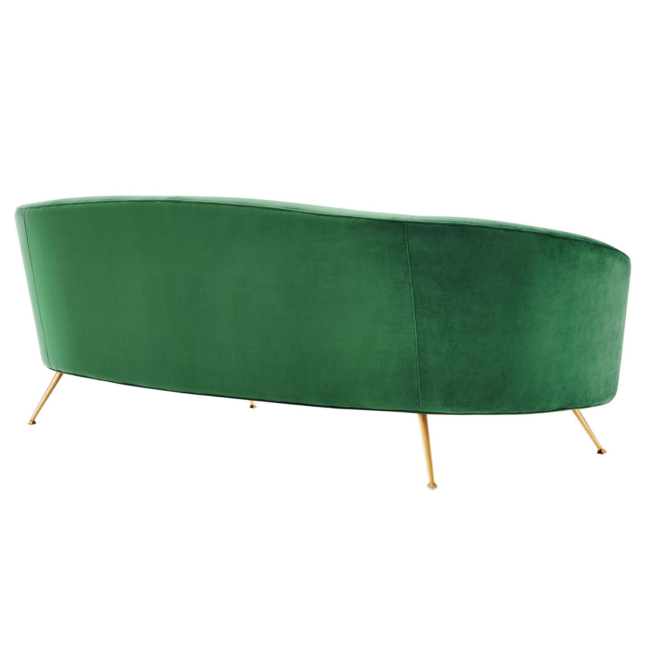 Covetina Velvet Sofa, Emerald