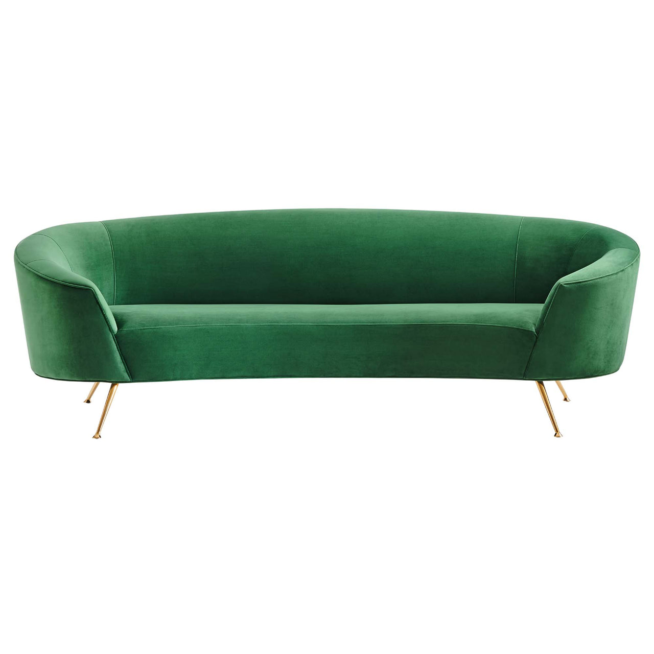 Covetina Velvet Sofa, Emerald