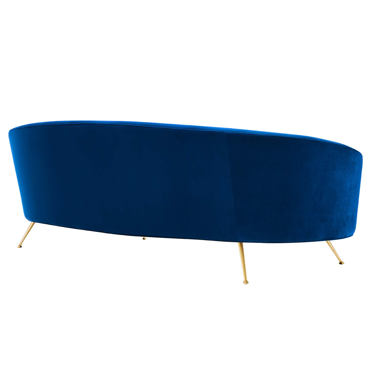 Covetina Velvet Sofa, Navy
